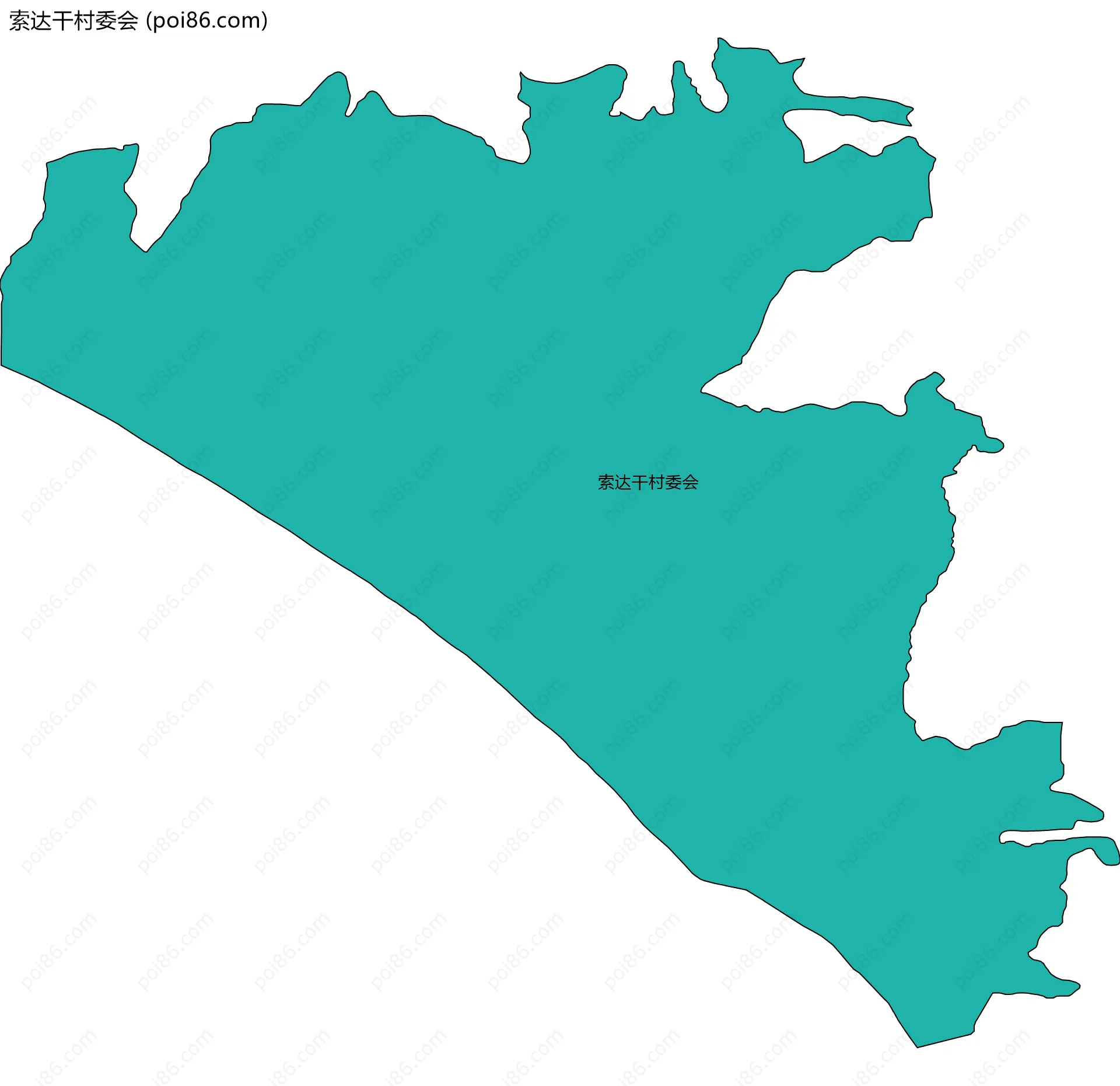 索达干村委会边界地图