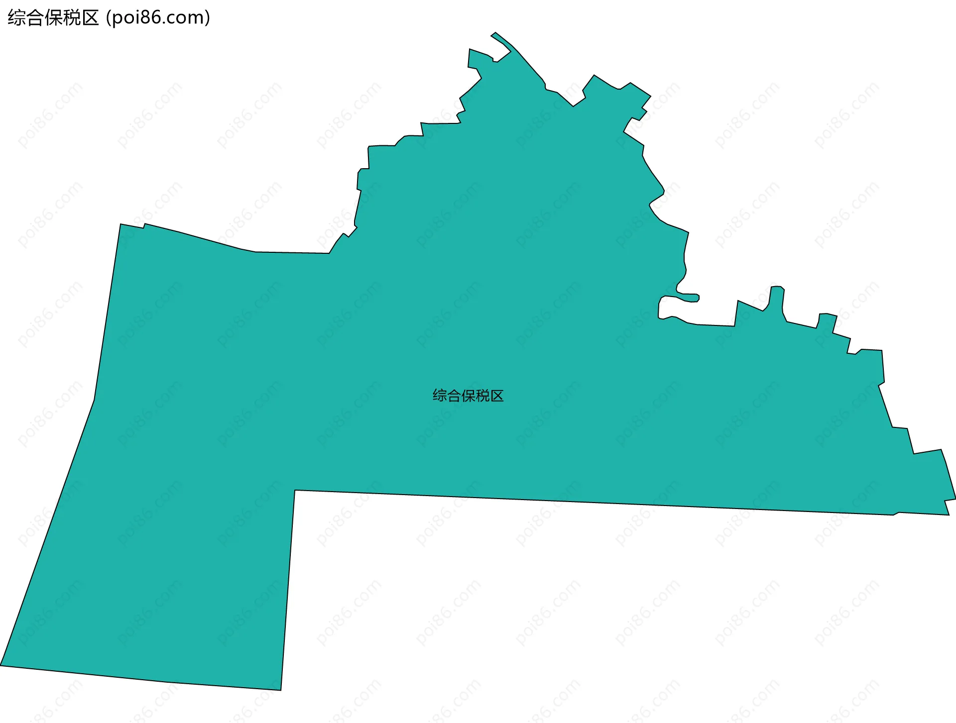 综合保税区边界地图