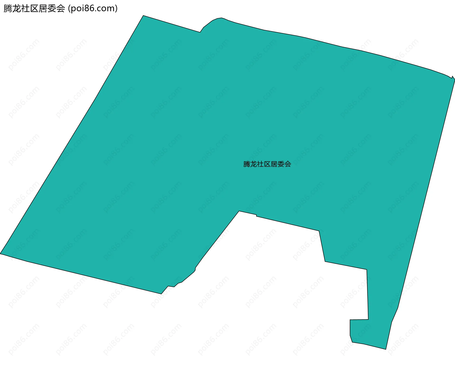 腾龙社区居委会边界地图