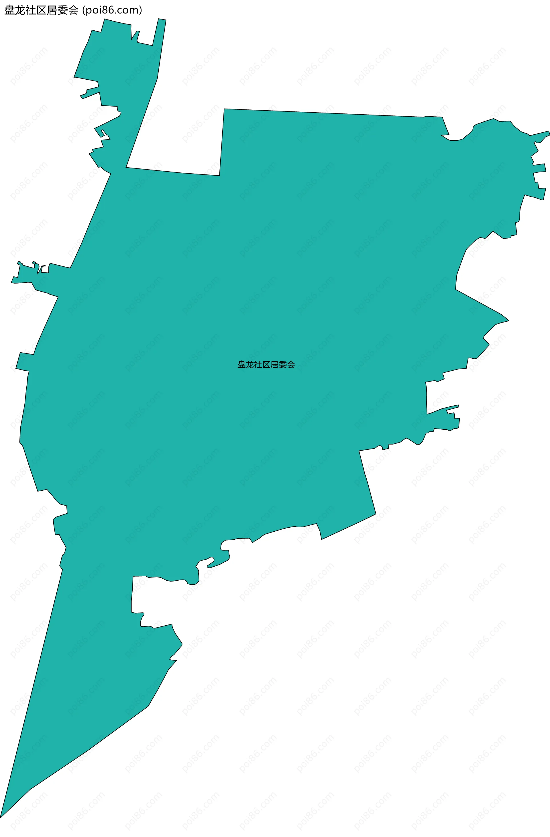 盘龙社区居委会边界地图