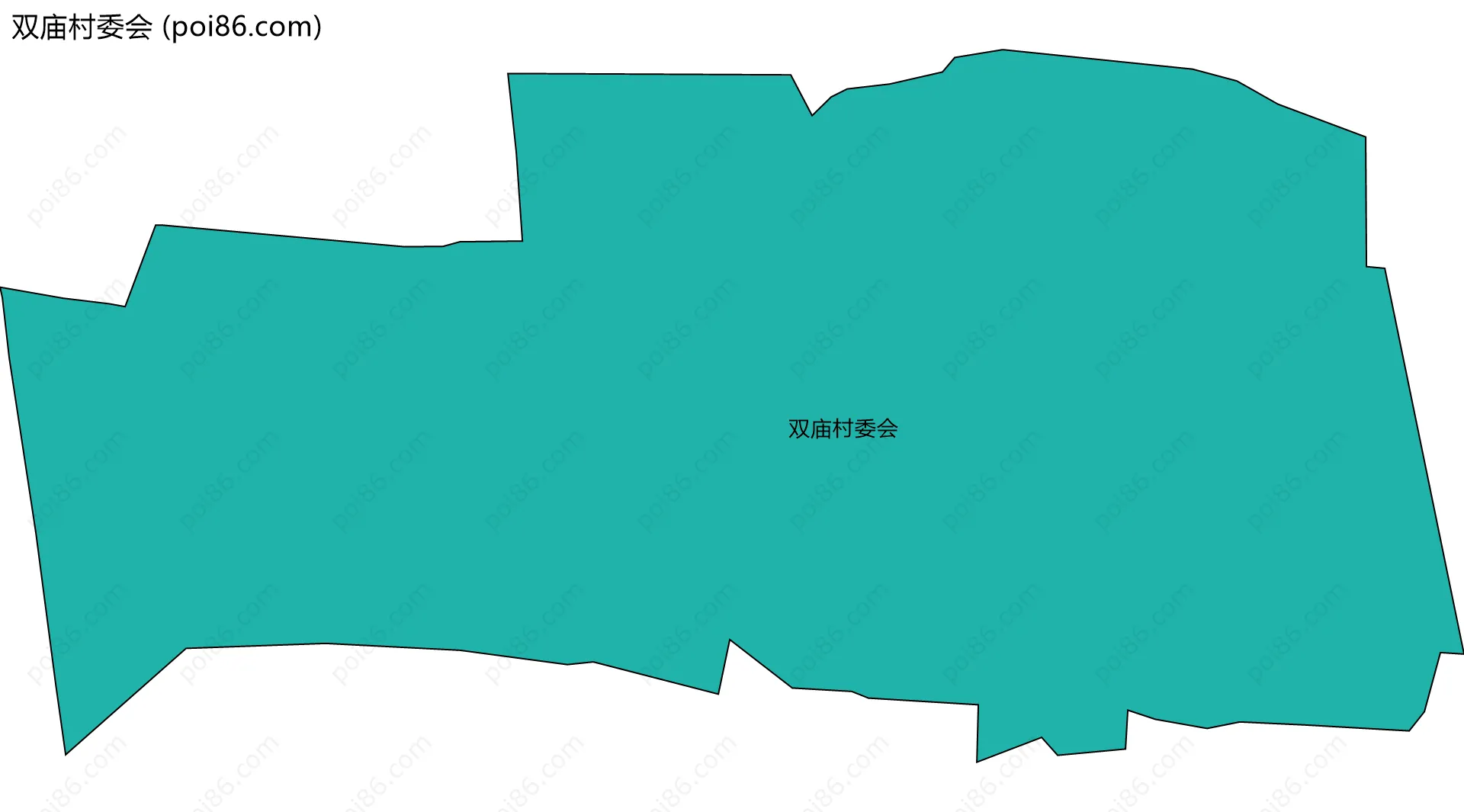 双庙村委会边界地图