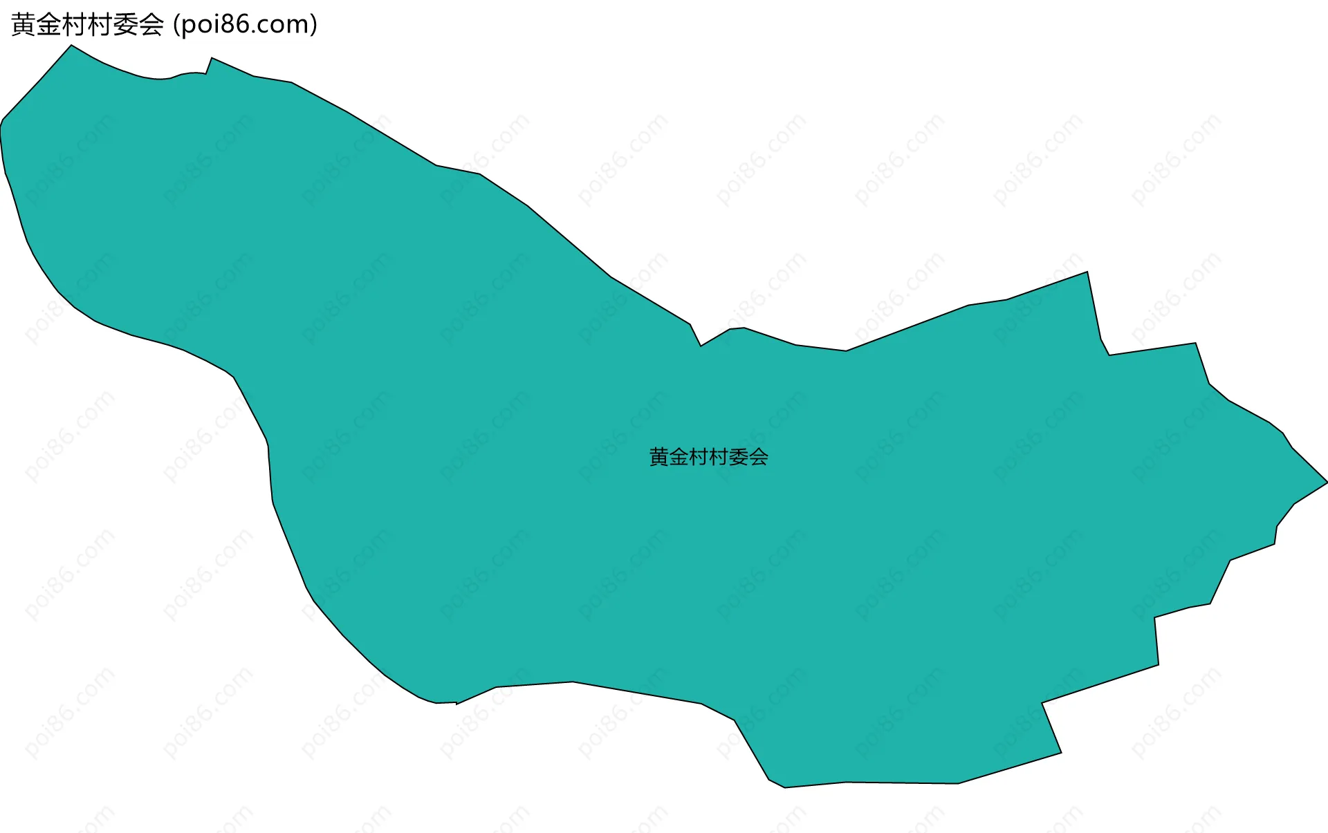 黄金村村委会边界地图