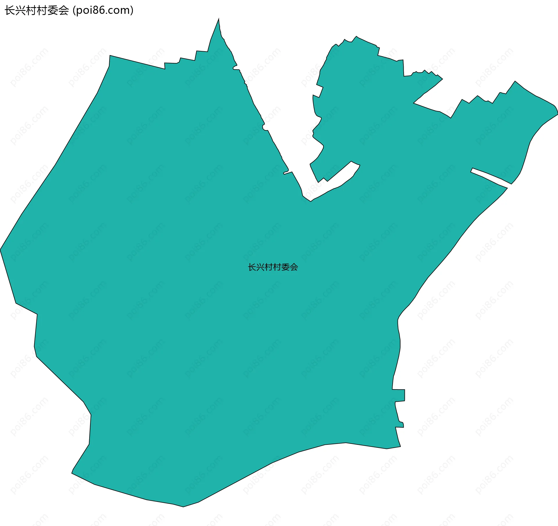 长兴村村委会边界地图