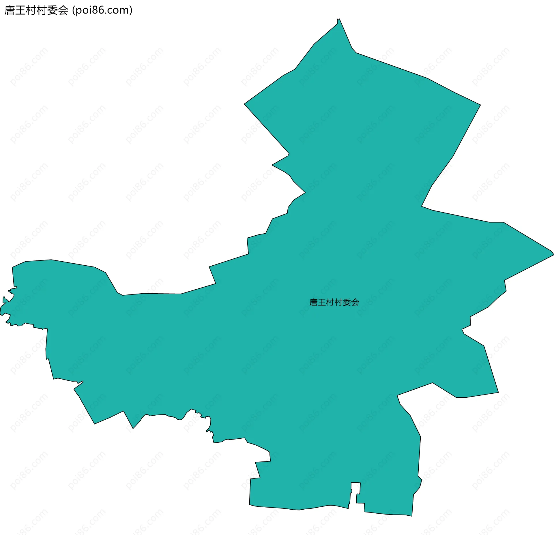唐王村村委会边界地图