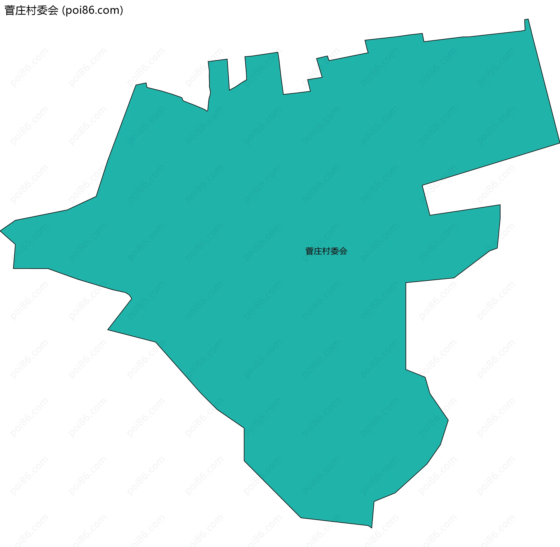 菅庄村委会边界地图
