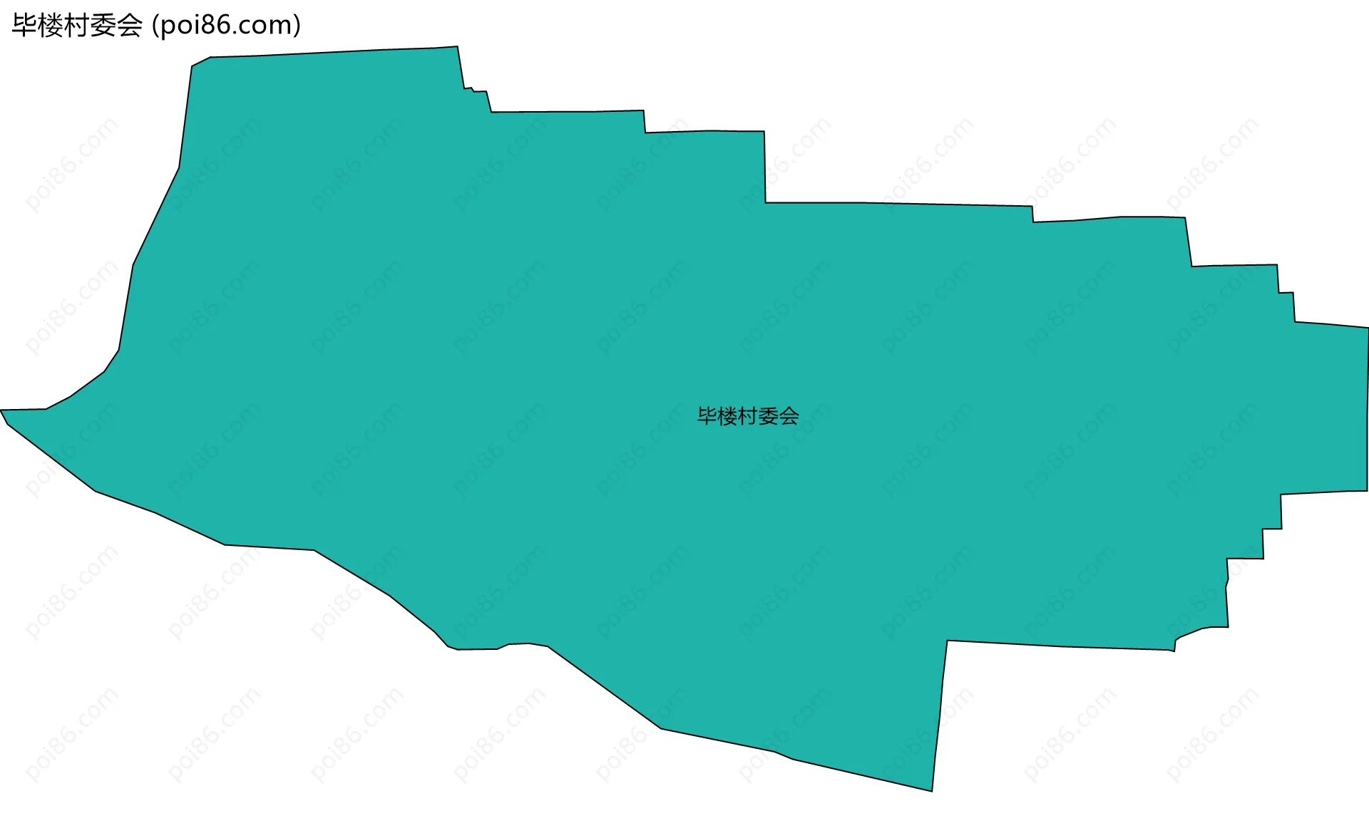 毕楼村委会边界地图