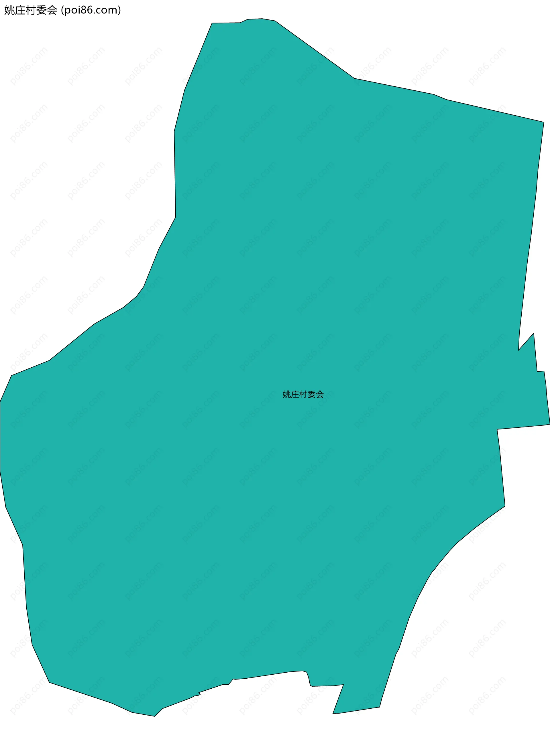 姚庄村委会边界地图
