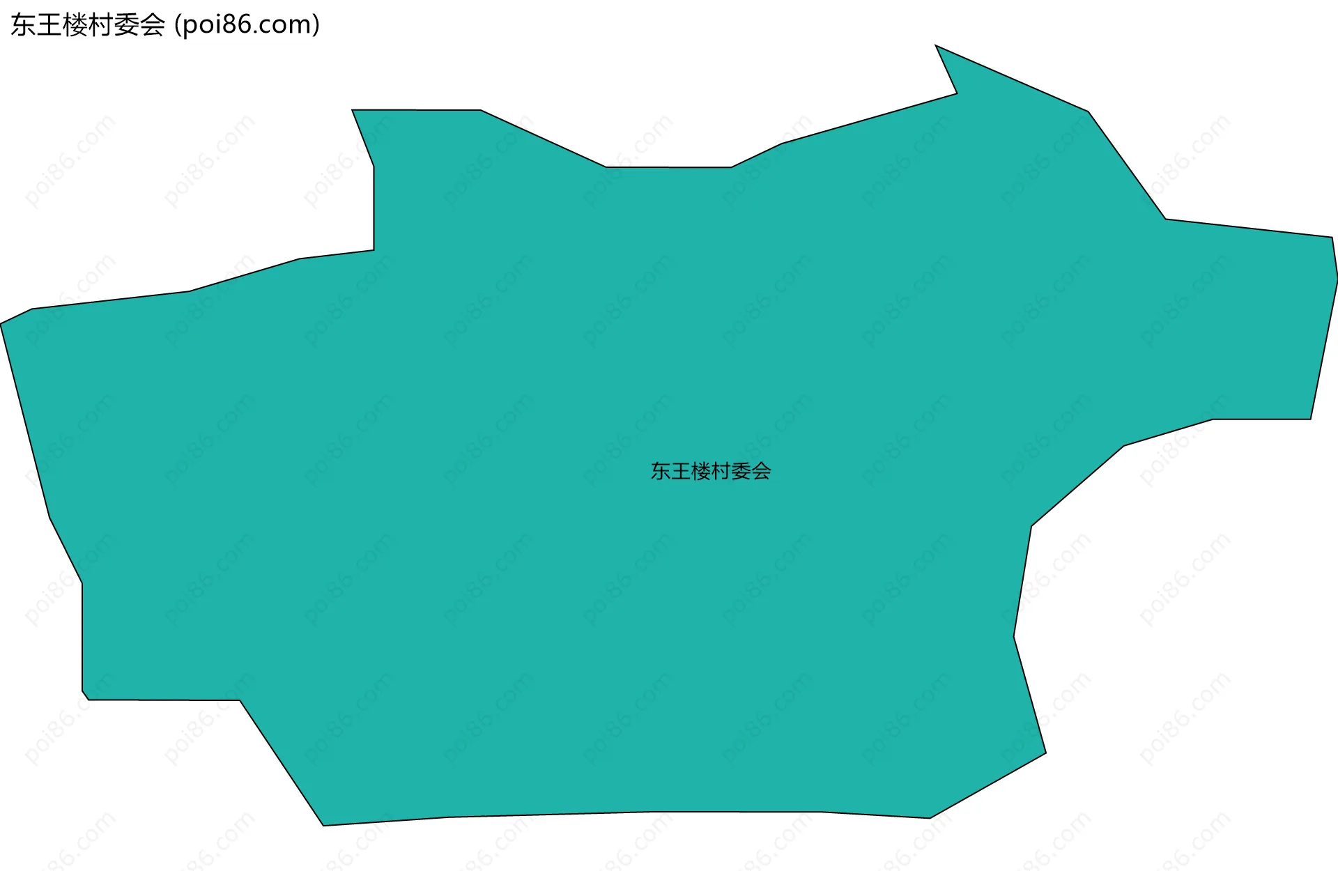 东王楼村委会边界地图