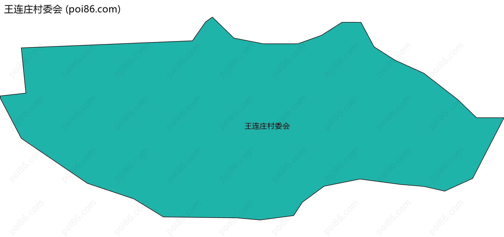 王连庄村委会边界地图