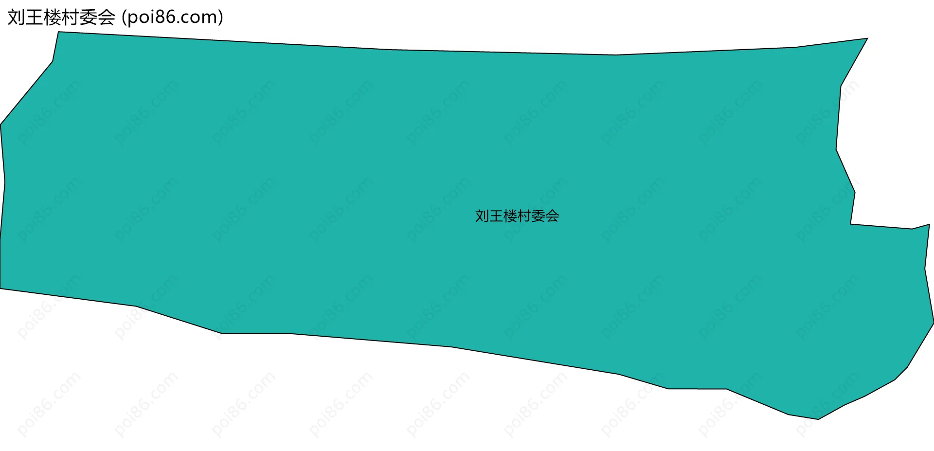 刘王楼村委会边界地图