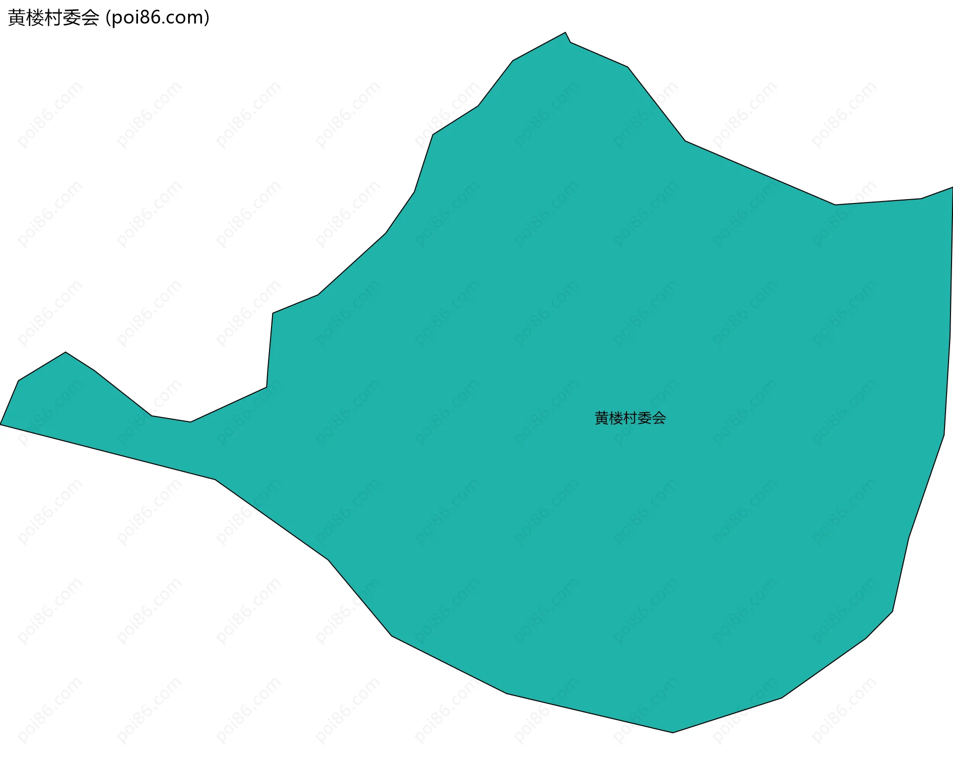 黄楼村委会边界地图