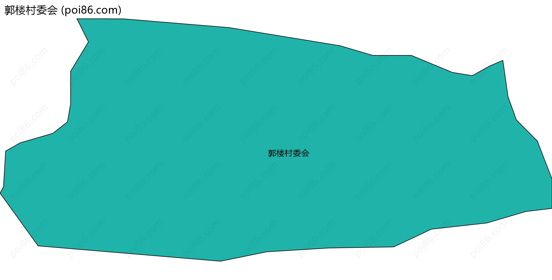 郭楼村委会边界地图