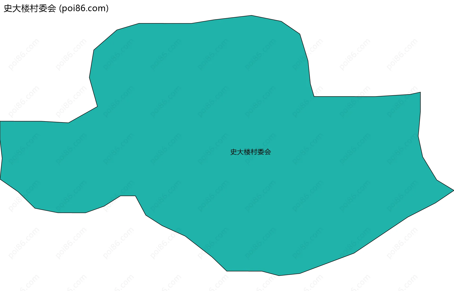 史大楼村委会边界地图