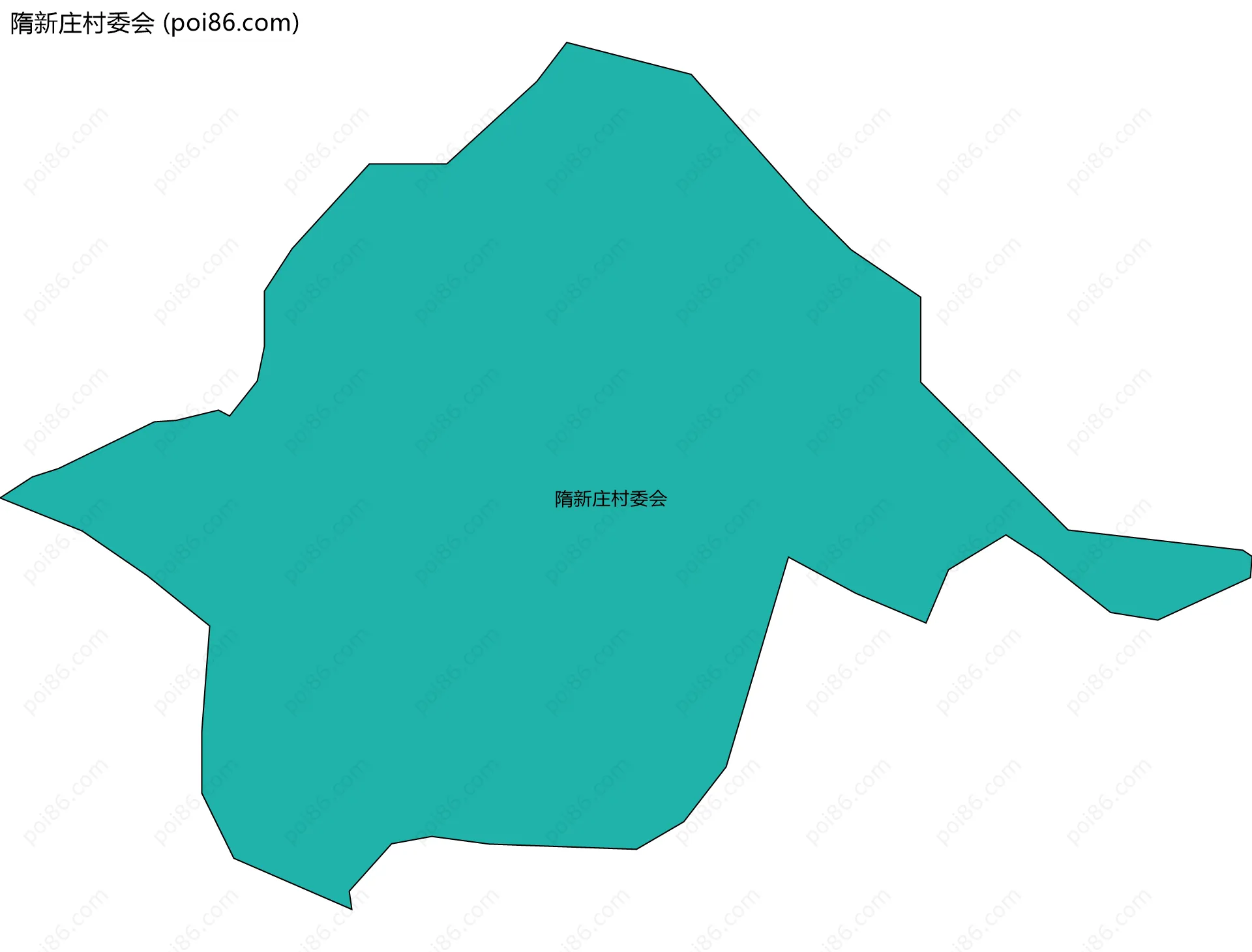 隋新庄村委会边界地图