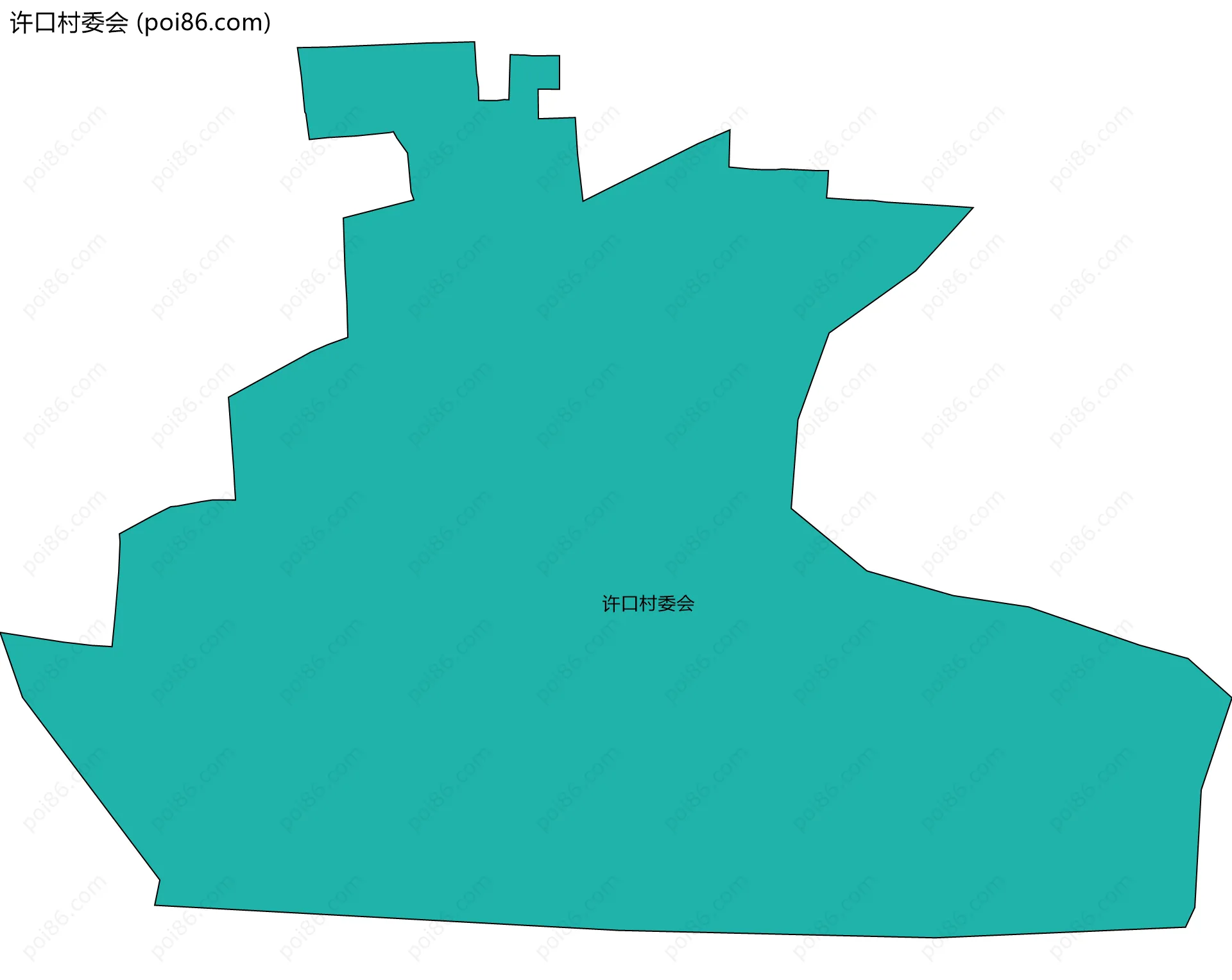 许口村委会边界地图