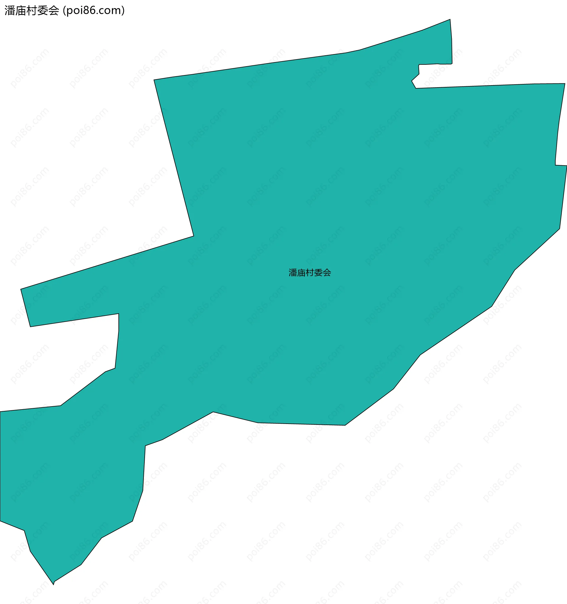 潘庙村委会边界地图