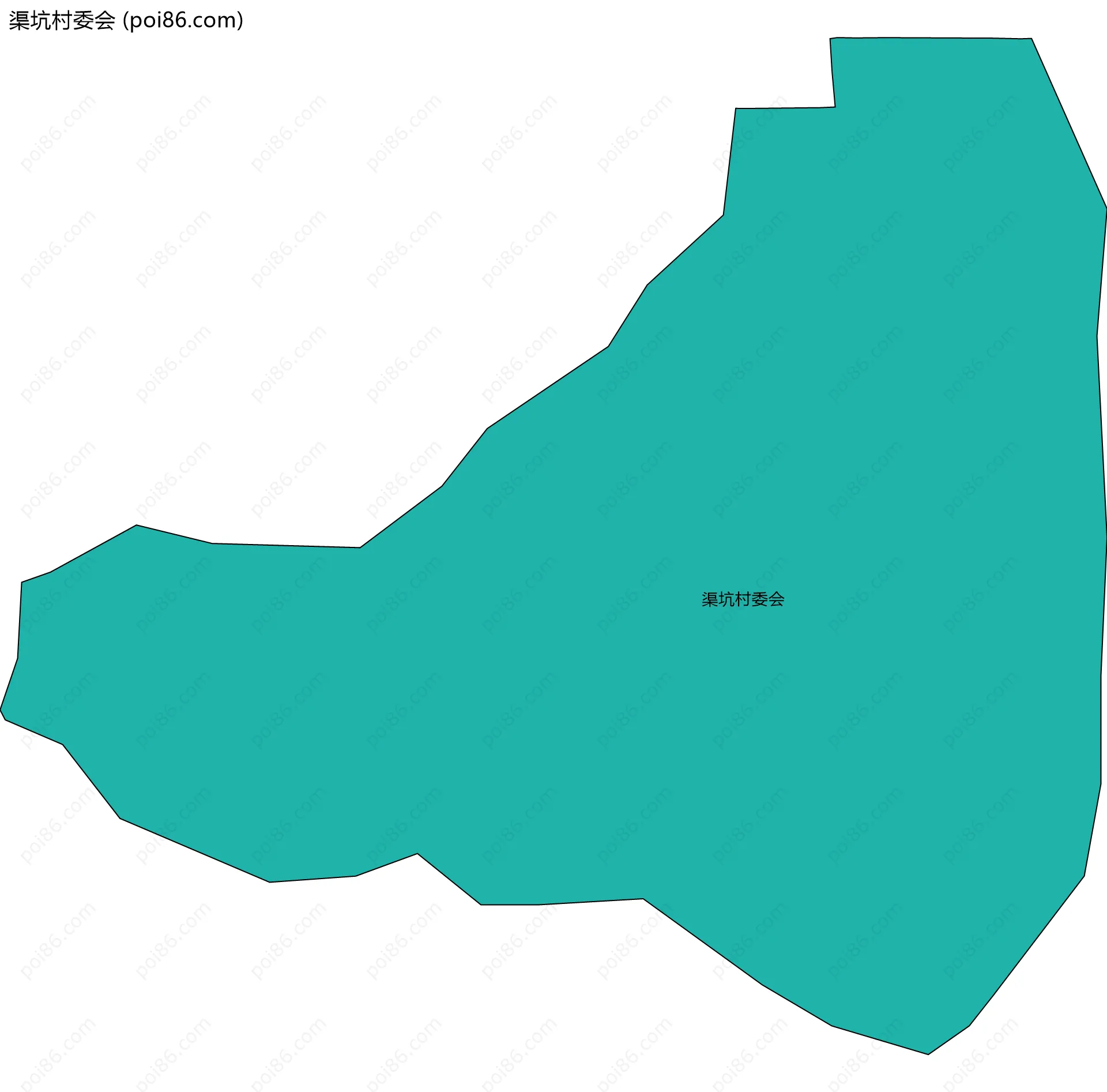 渠坑村委会边界地图