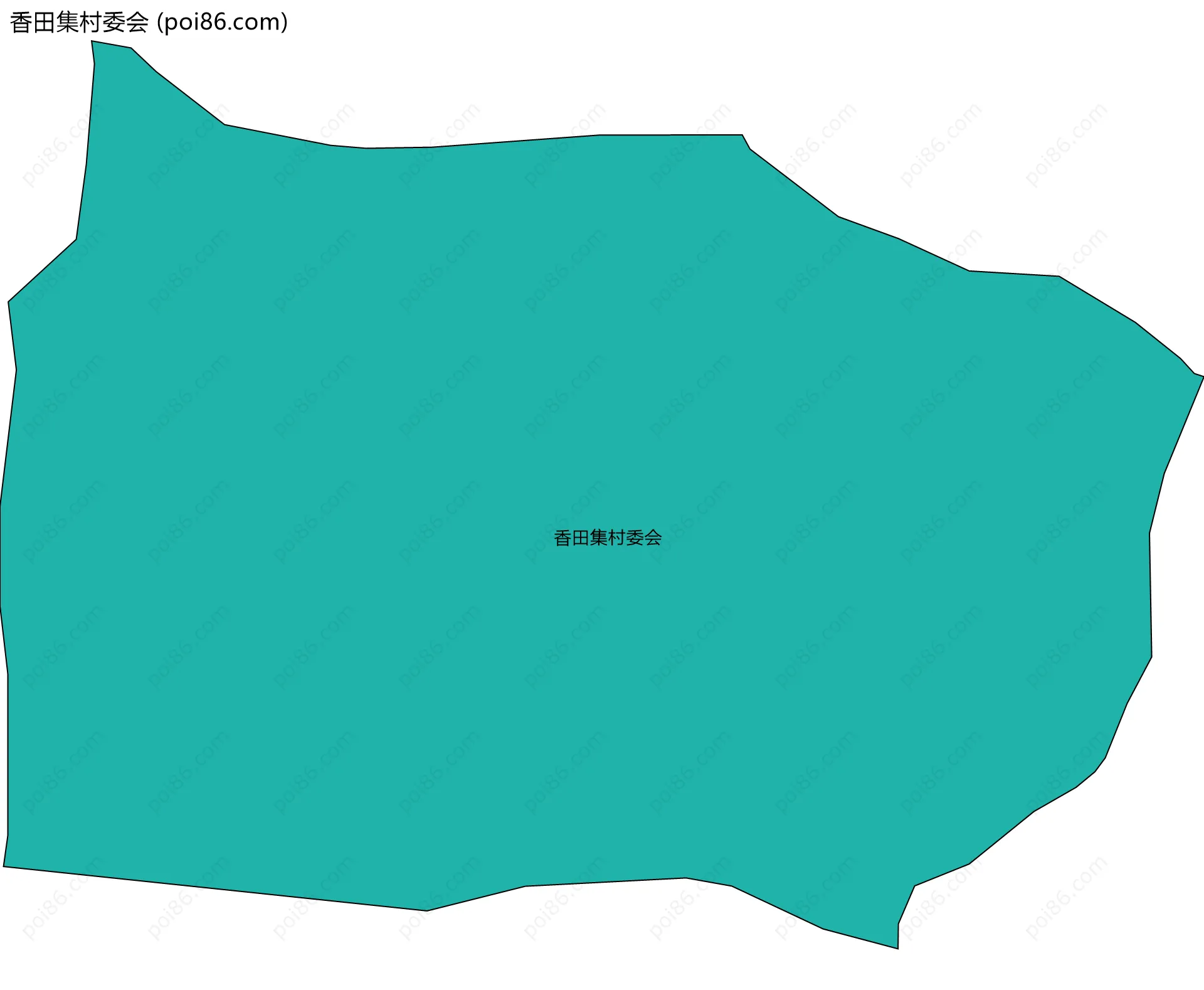 香田集村委会边界地图