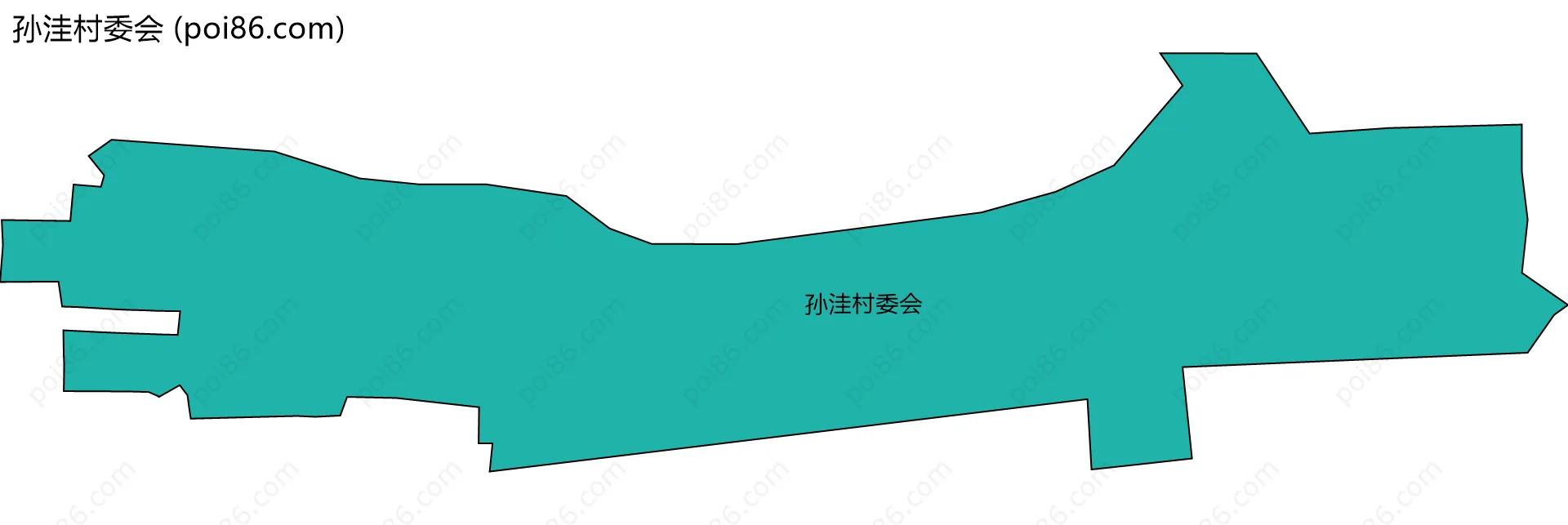 孙洼村委会边界地图