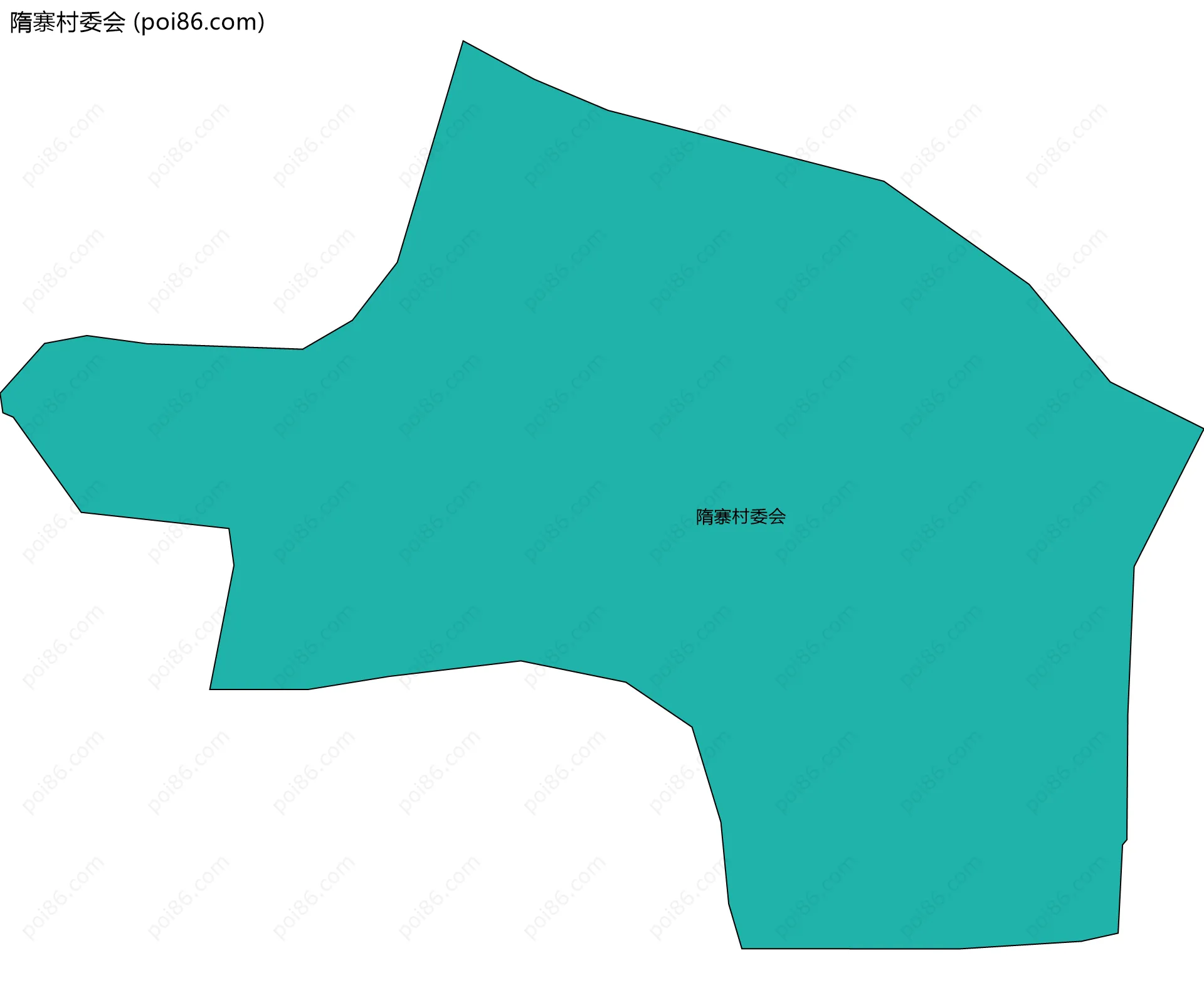 隋寨村委会边界地图