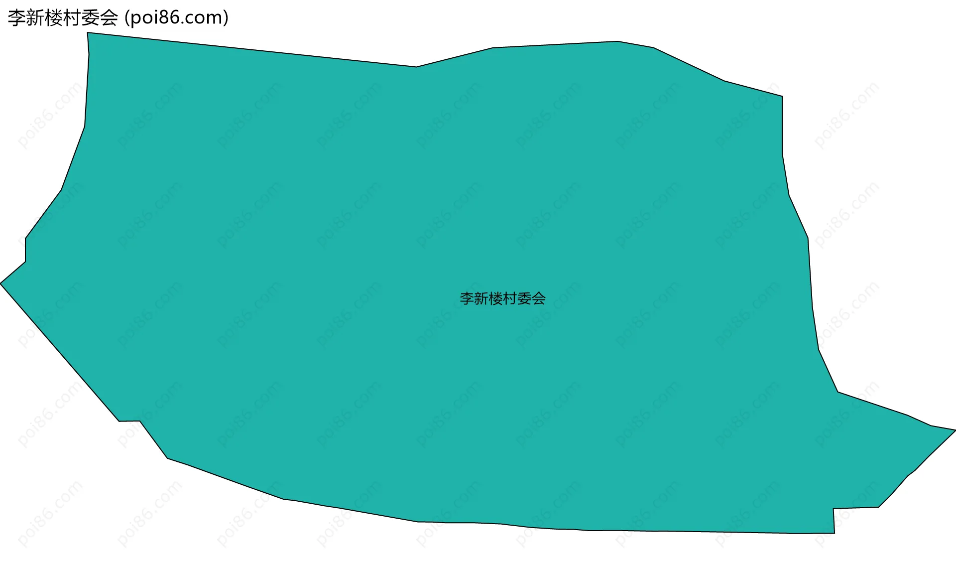 李新楼村委会边界地图