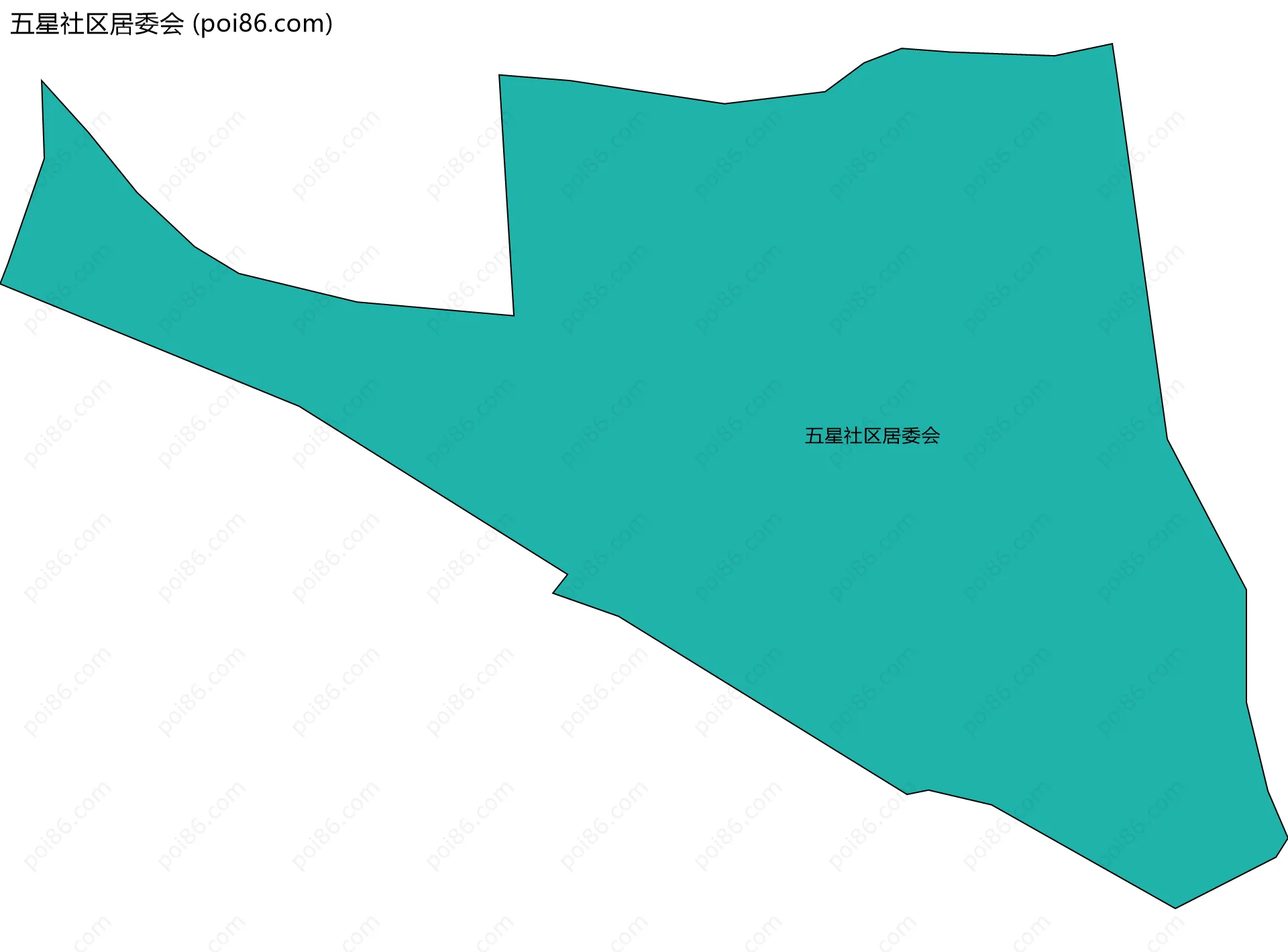 五星社区居委会边界地图