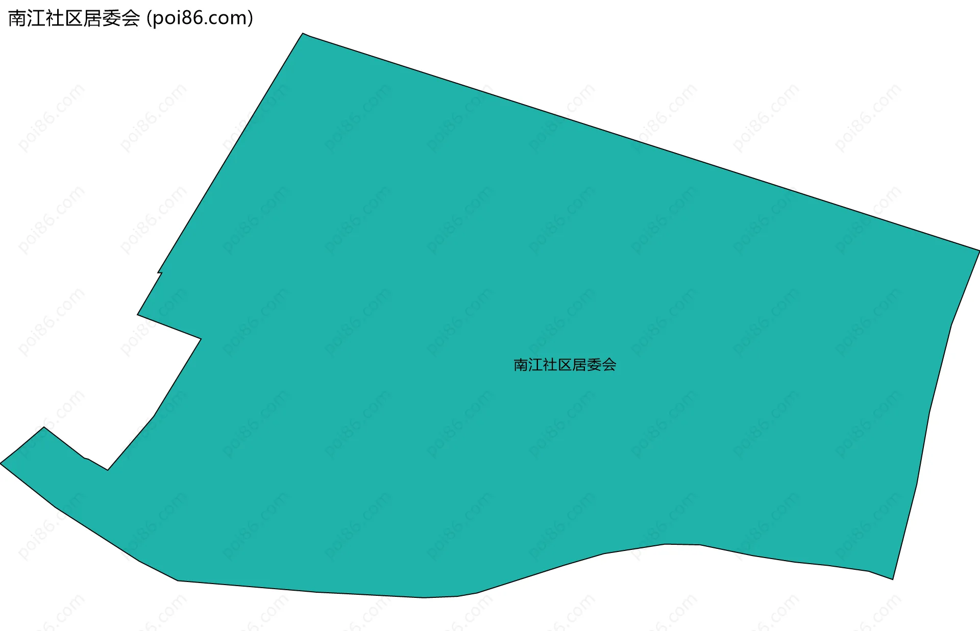 南江社区居委会边界地图