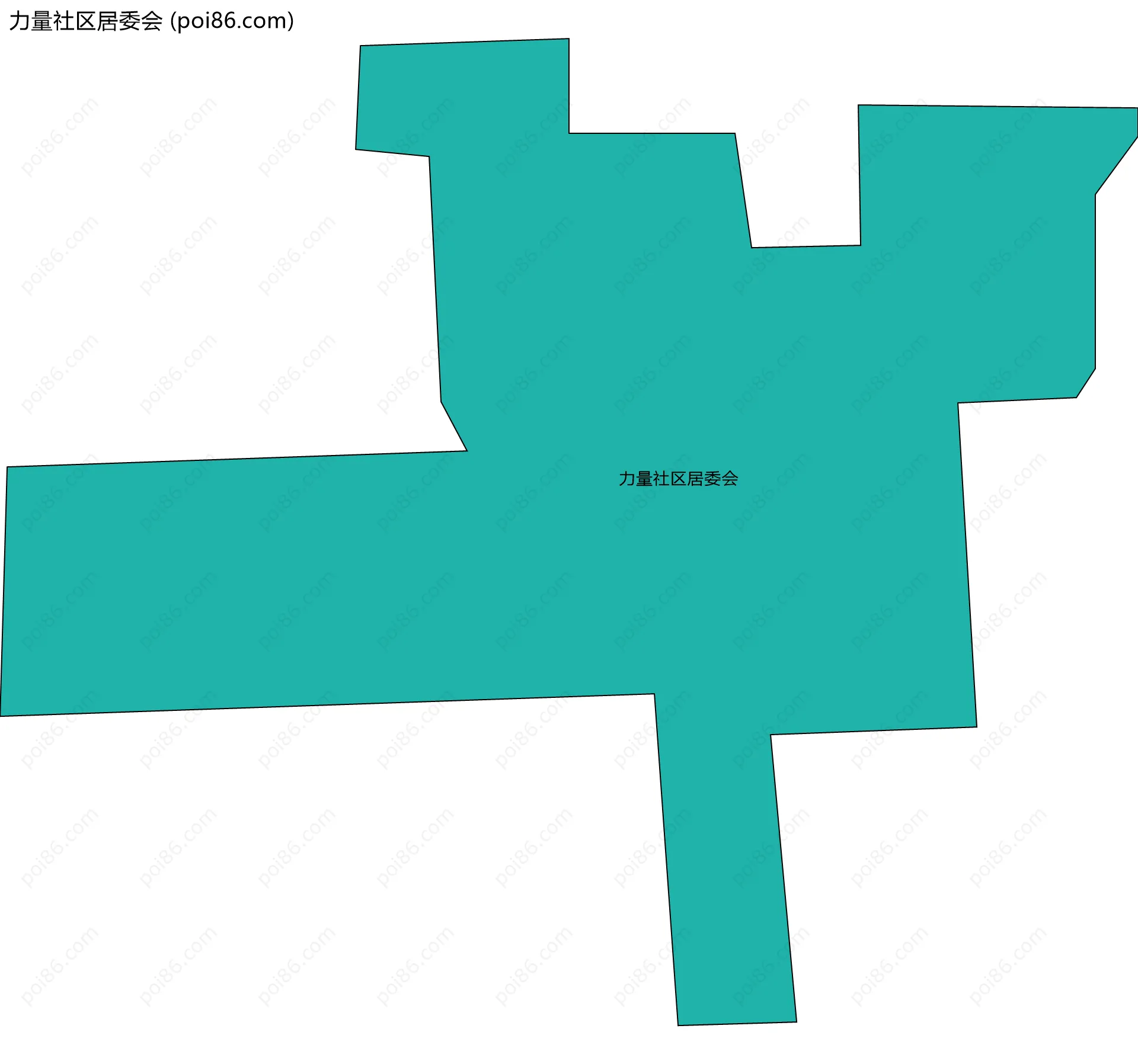 力量社区居委会边界地图
