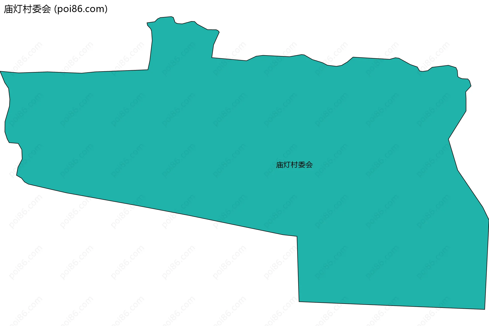 庙灯村委会边界地图