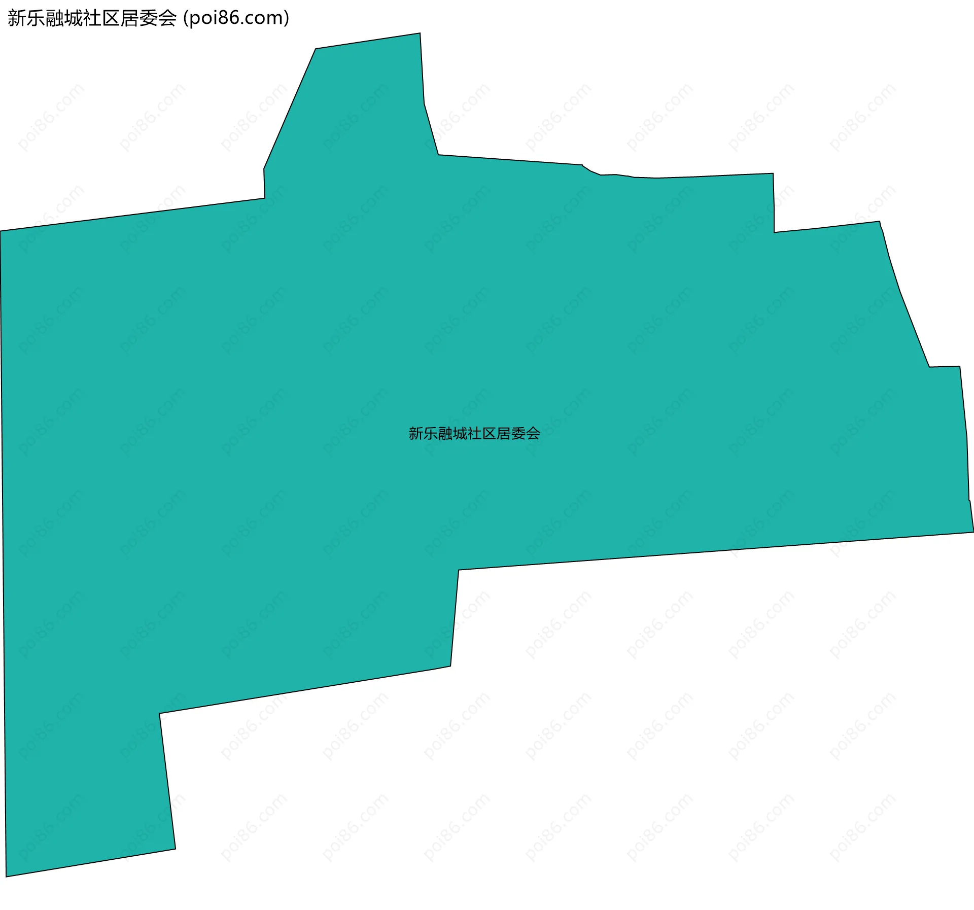 新乐融城社区居委会边界地图