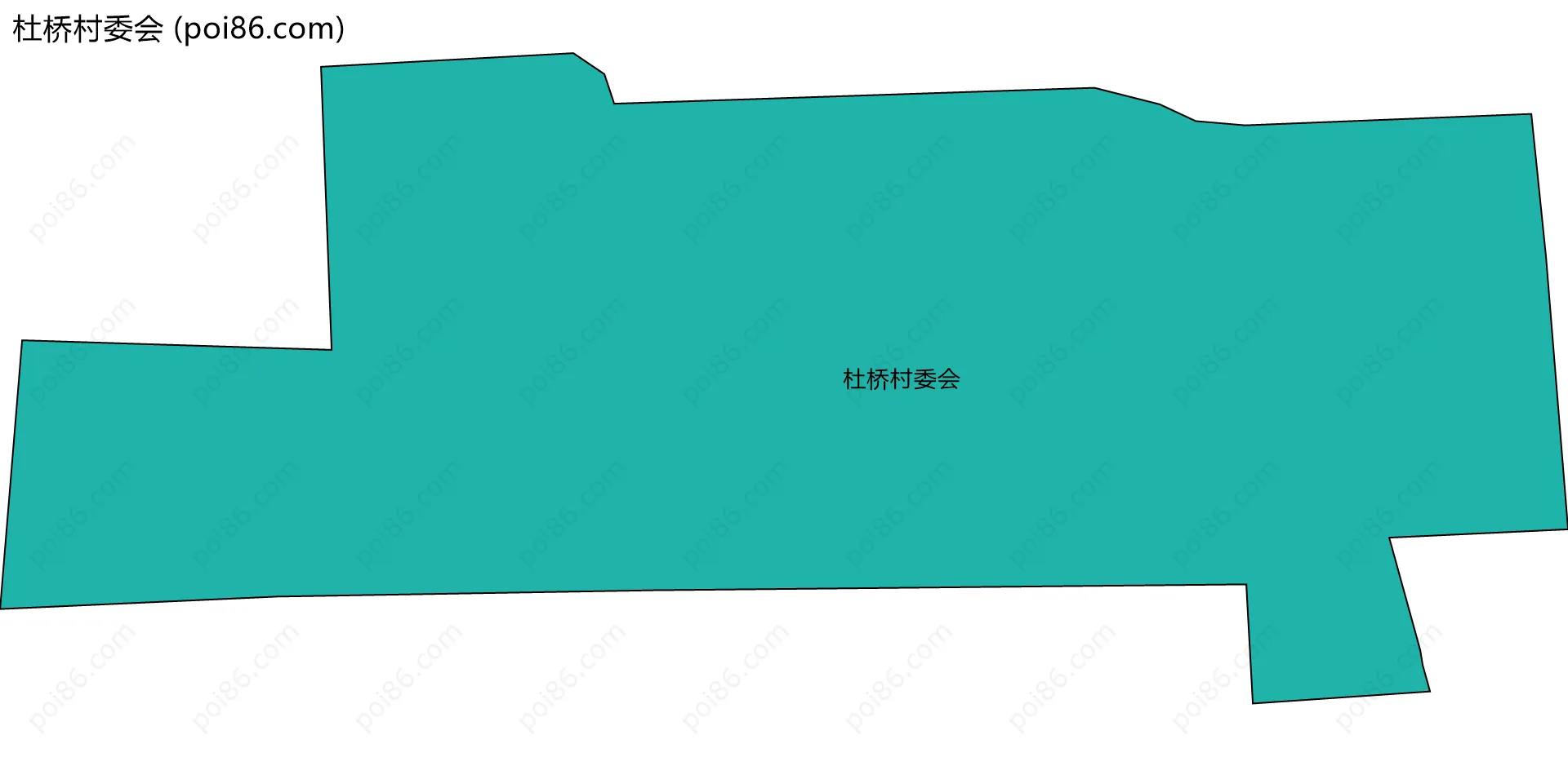 杜桥村委会边界地图