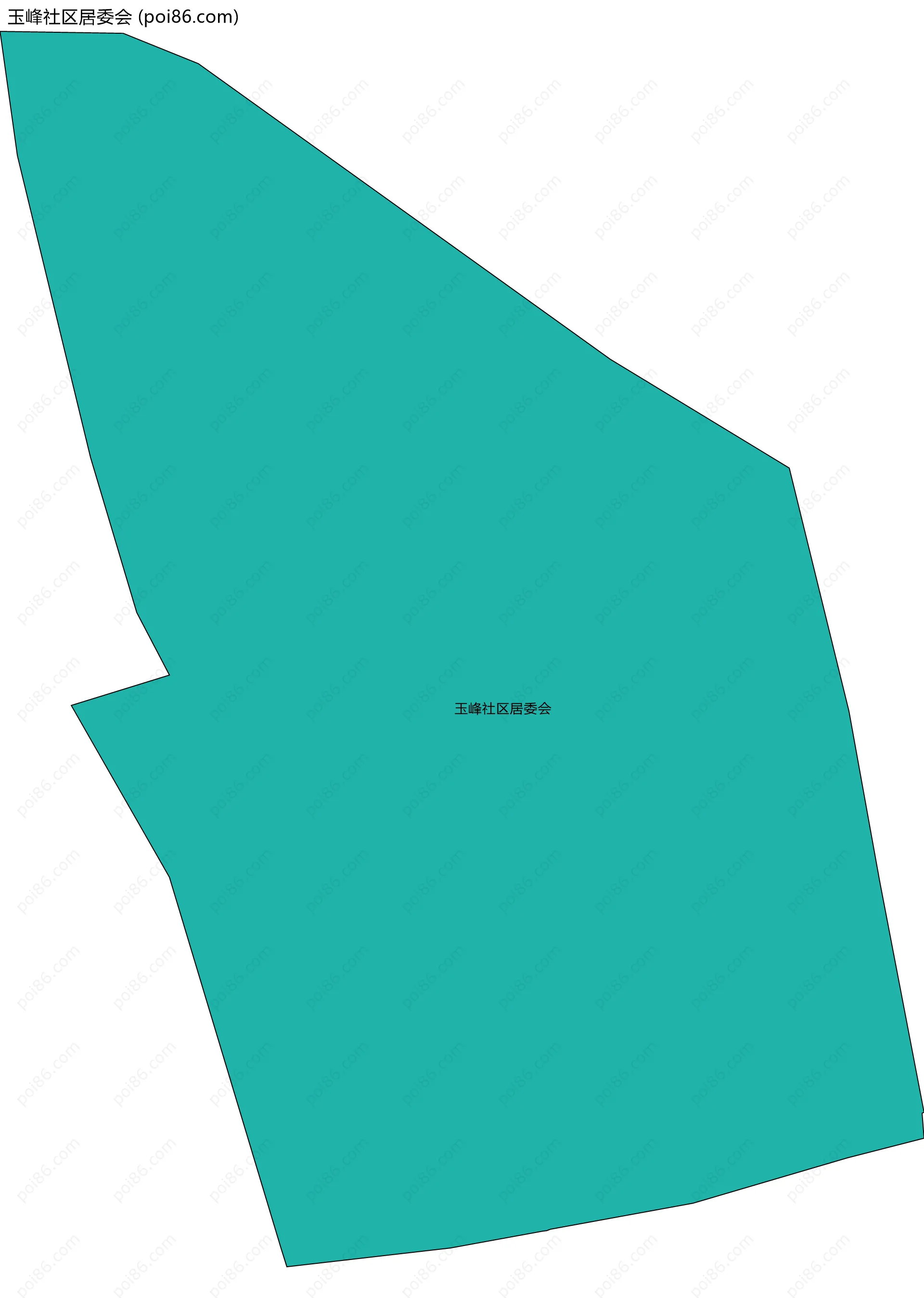 玉峰社区居委会边界地图