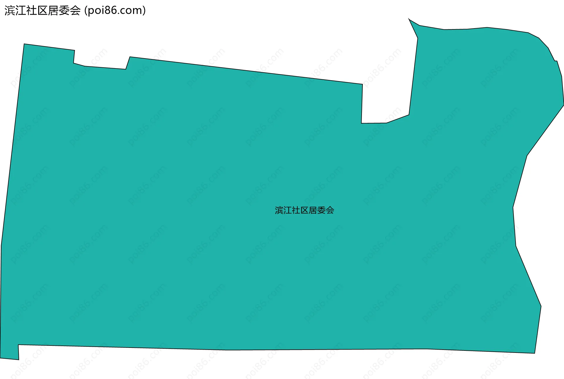 滨江社区居委会边界地图