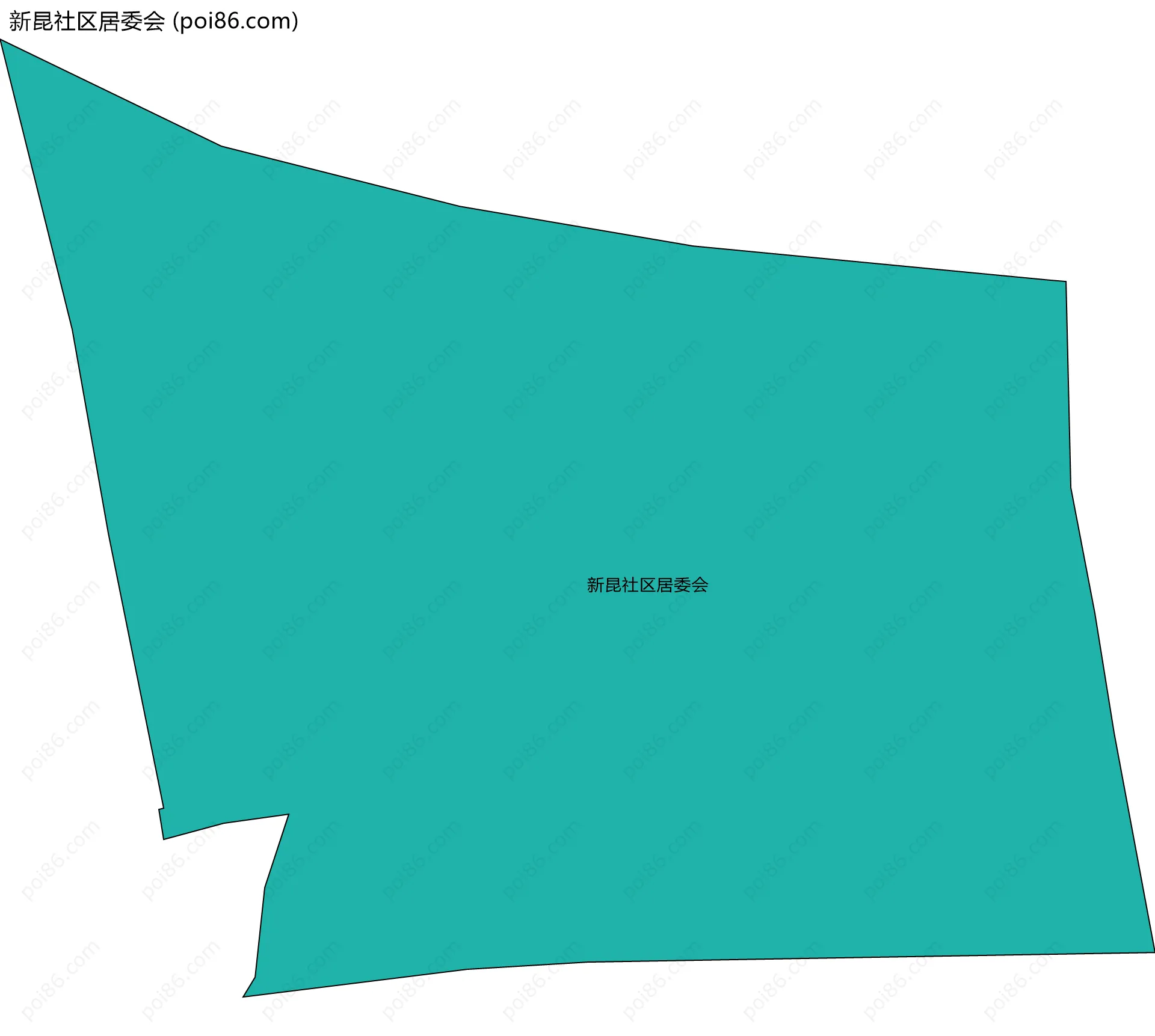新昆社区居委会边界地图