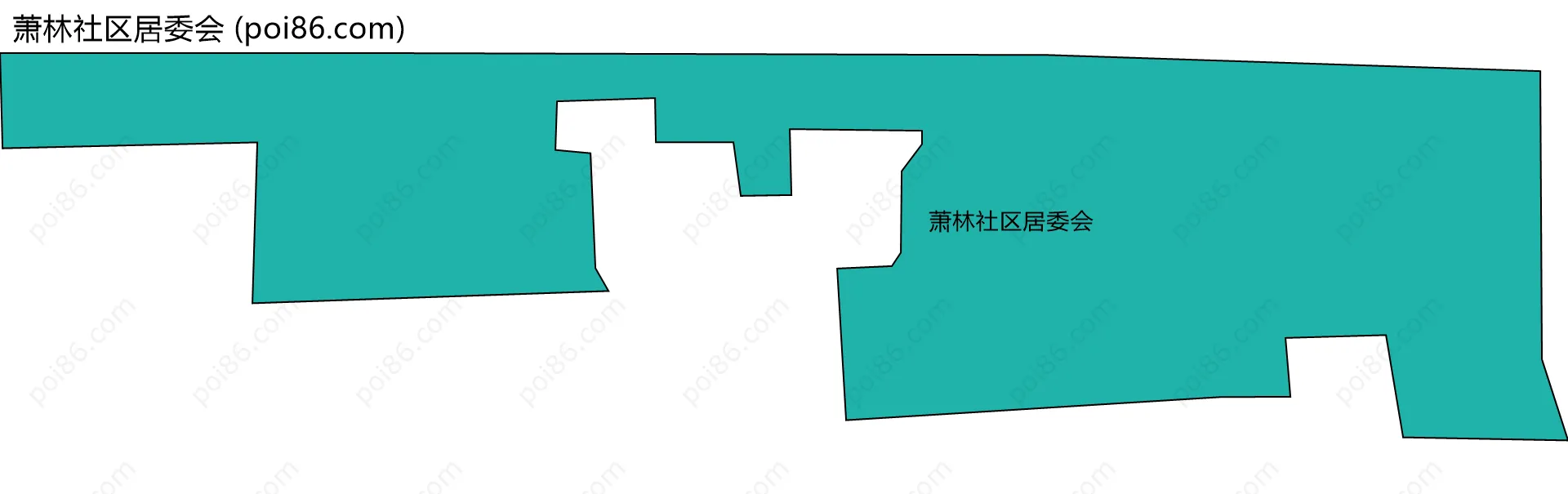 萧林社区居委会边界地图