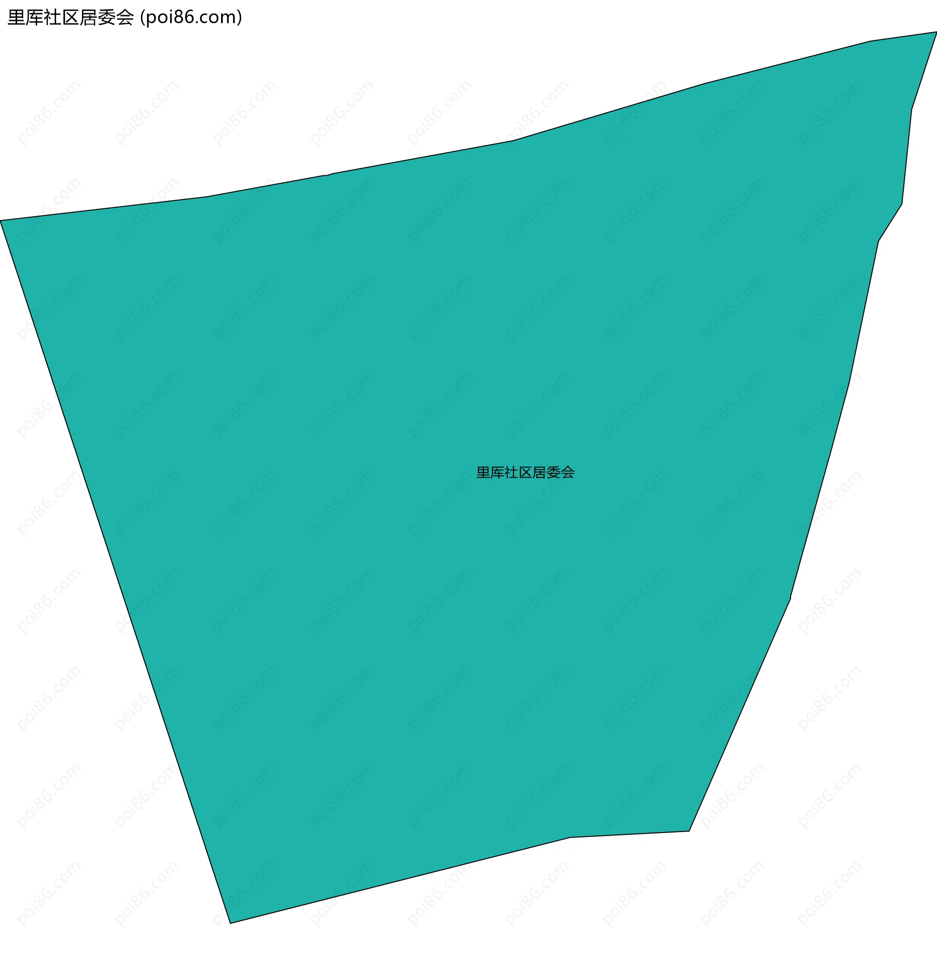 里厍社区居委会边界地图