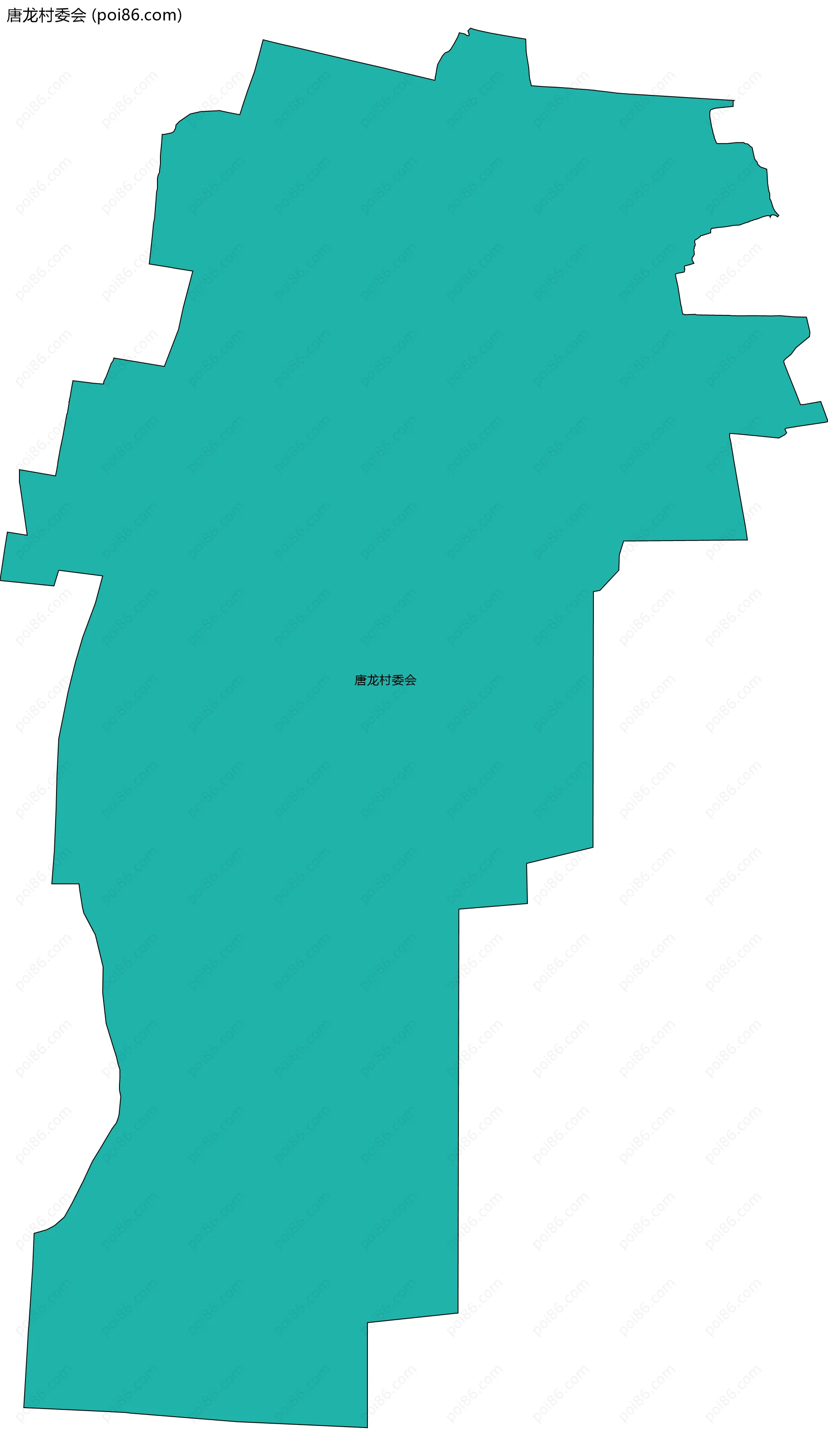 唐龙村委会边界地图