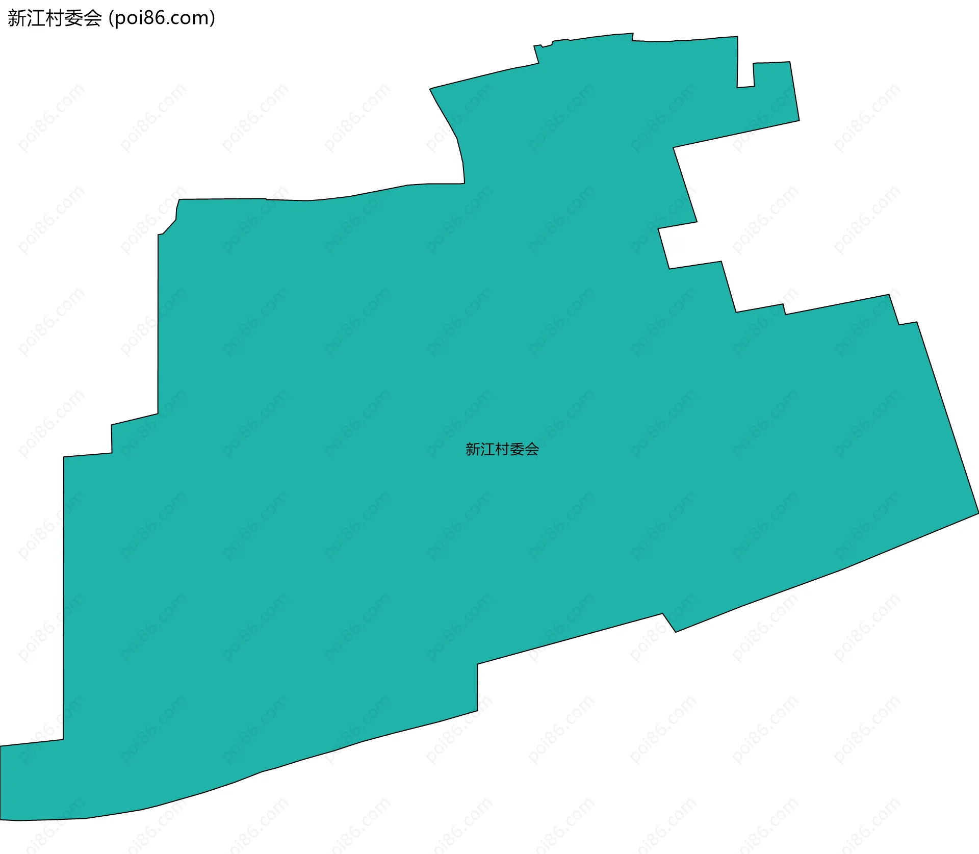 新江村委会边界地图