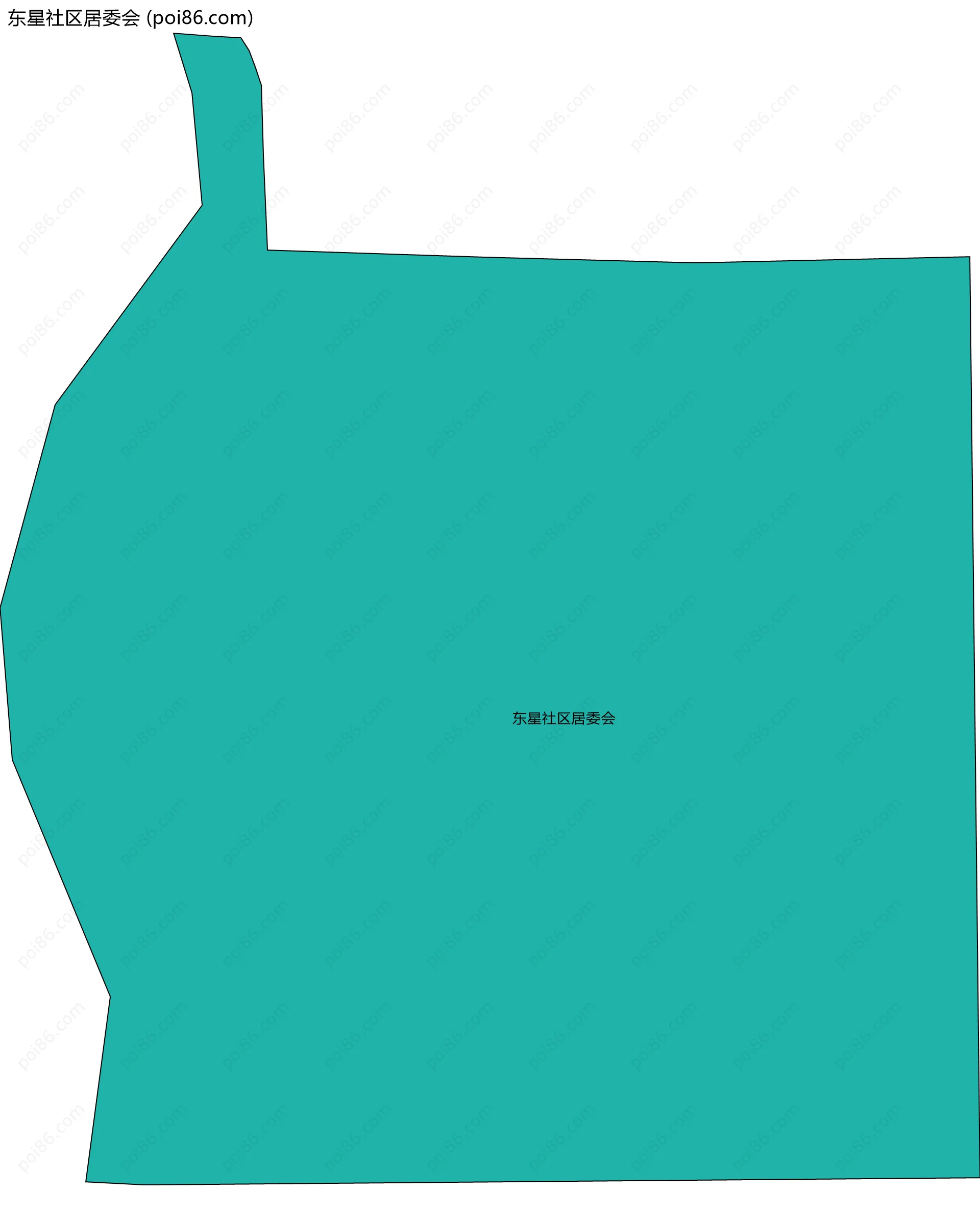 东星社区居委会边界地图