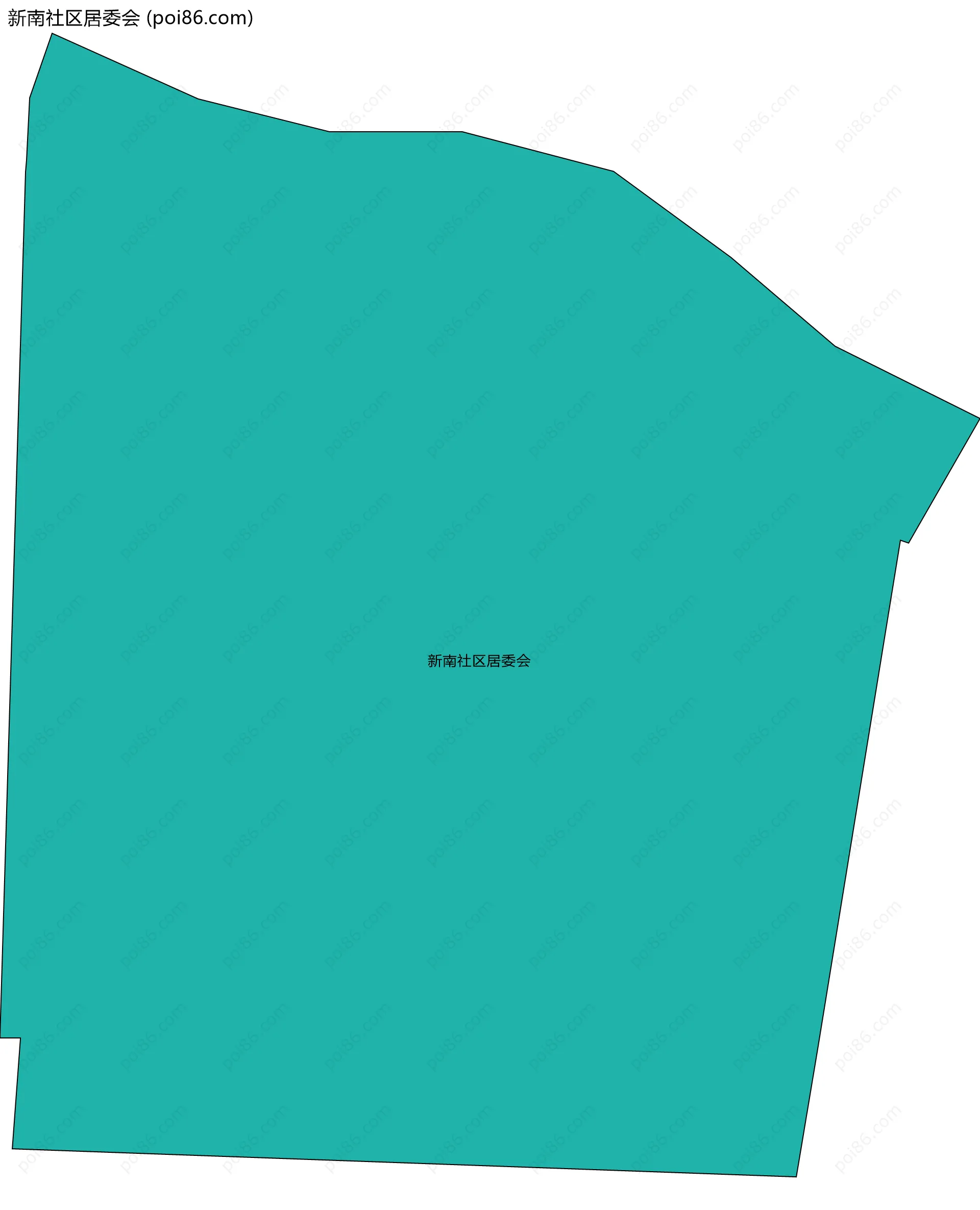 新南社区居委会边界地图