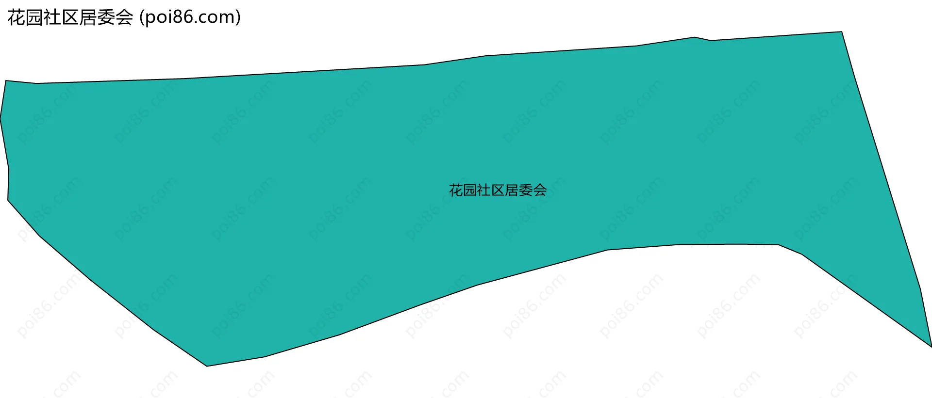 花园社区居委会边界地图