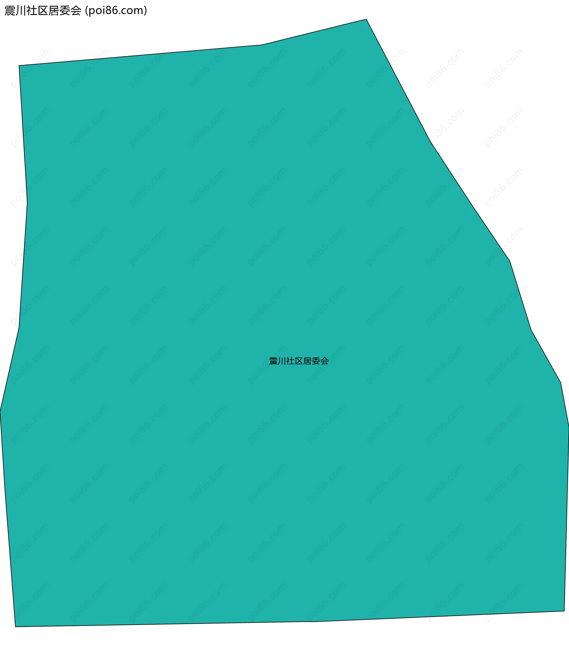 震川社区居委会边界地图