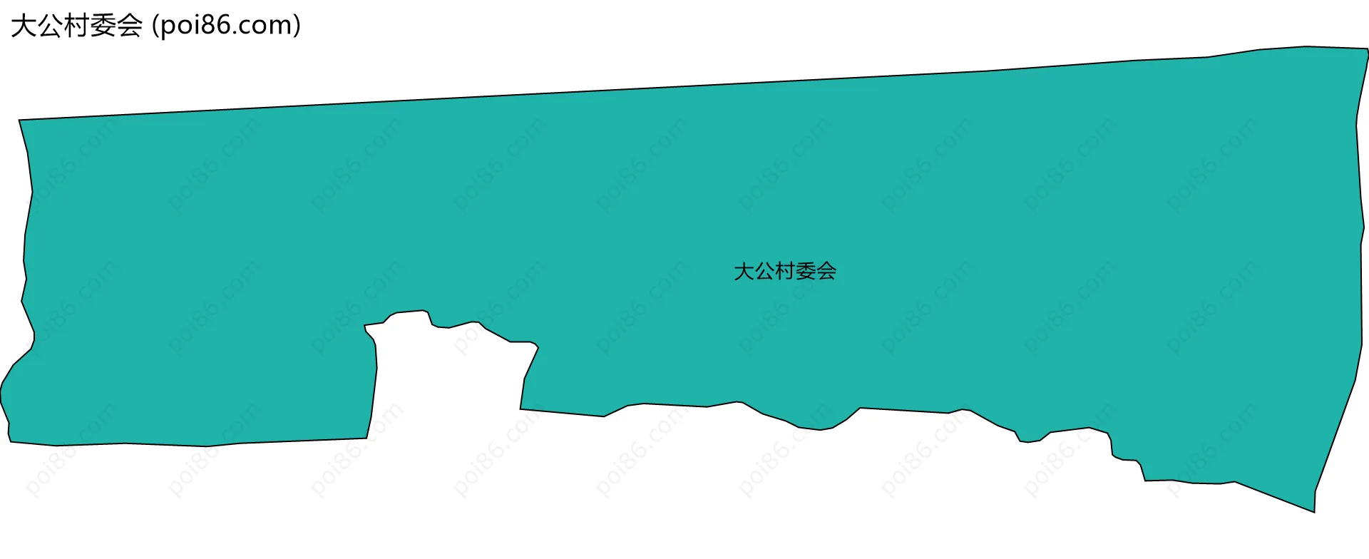 大公村委会边界地图