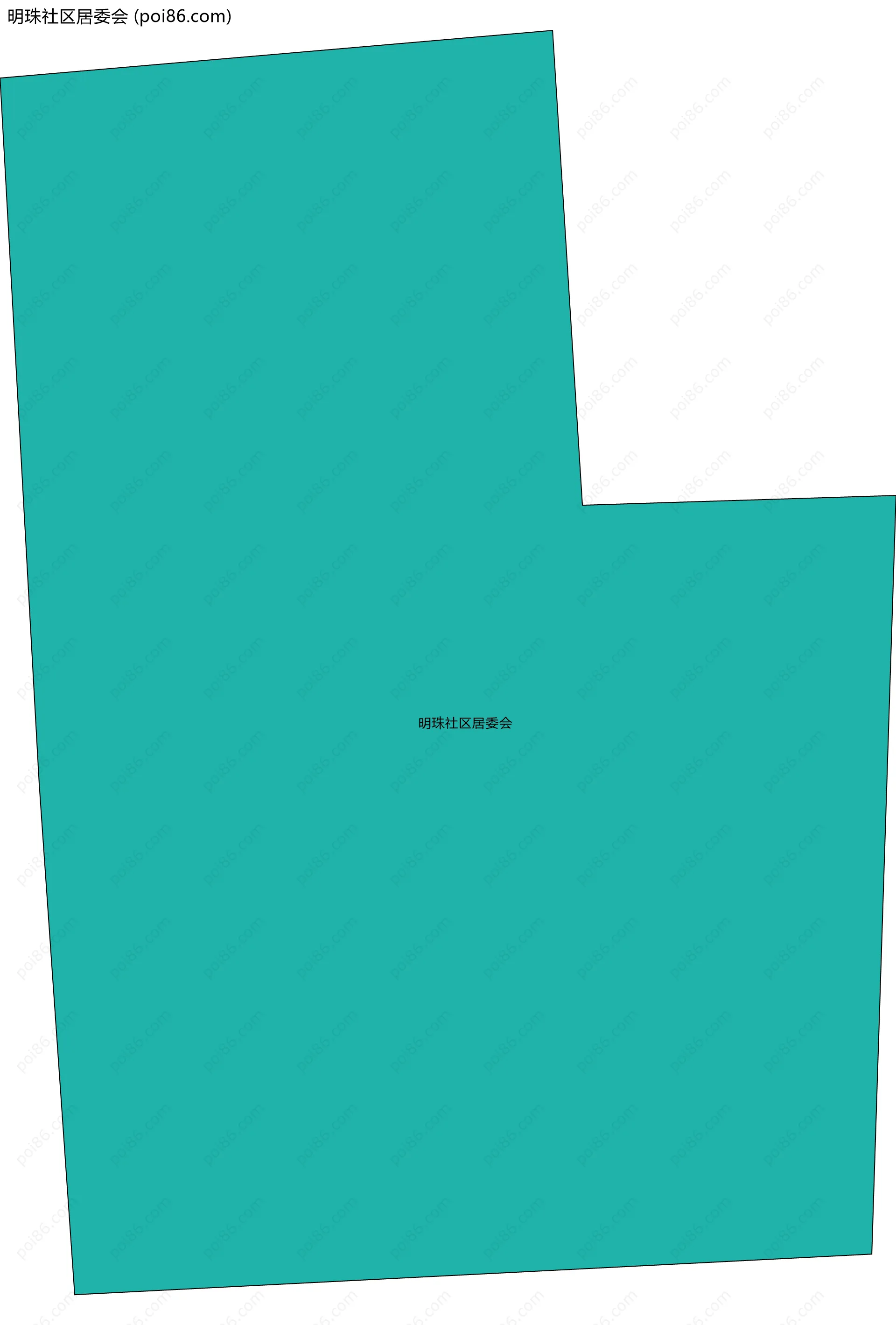 明珠社区居委会边界地图