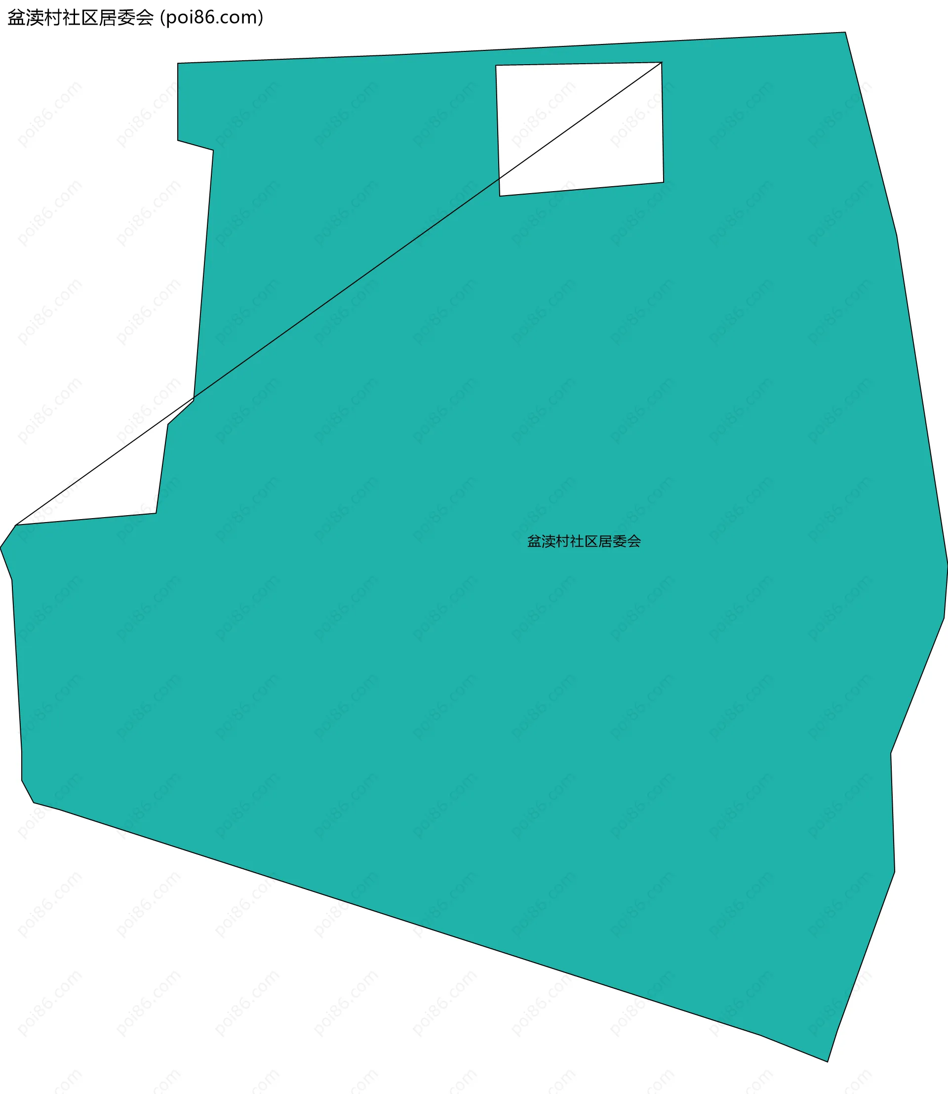 盆渎村社区居委会边界地图
