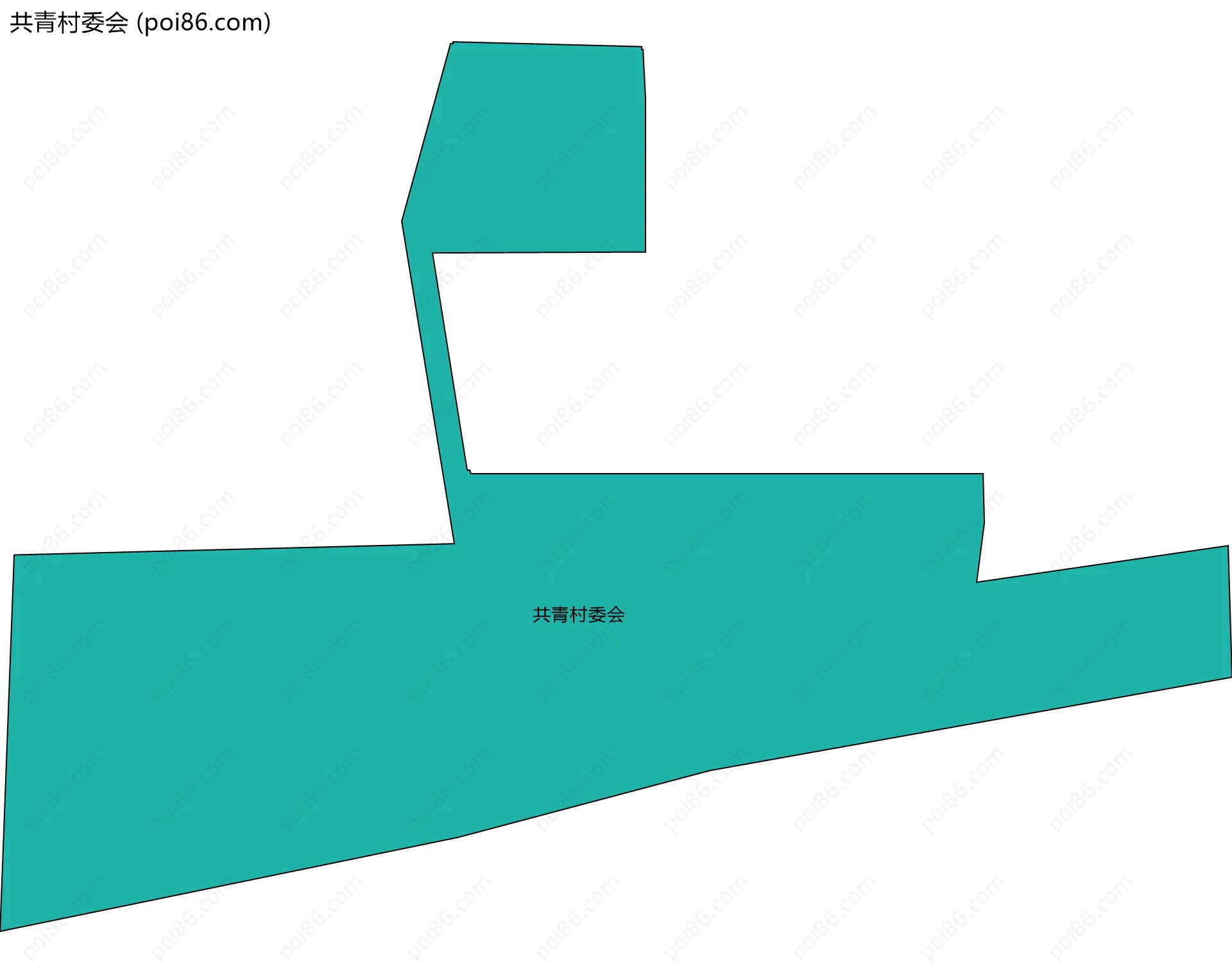 共青村委会边界地图
