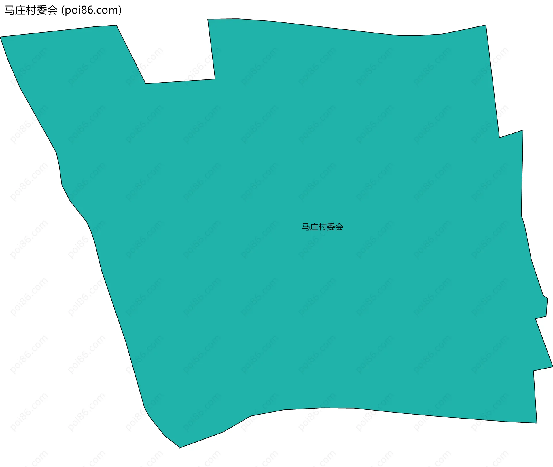 马庄村委会边界地图