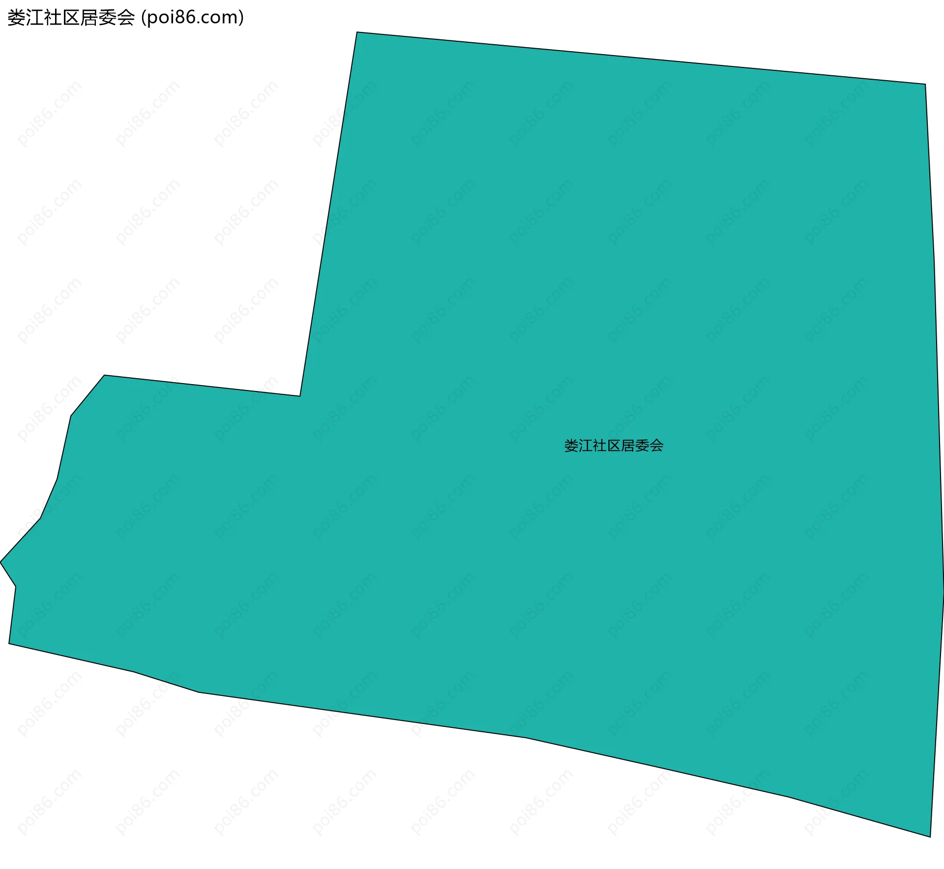 娄江社区居委会边界地图