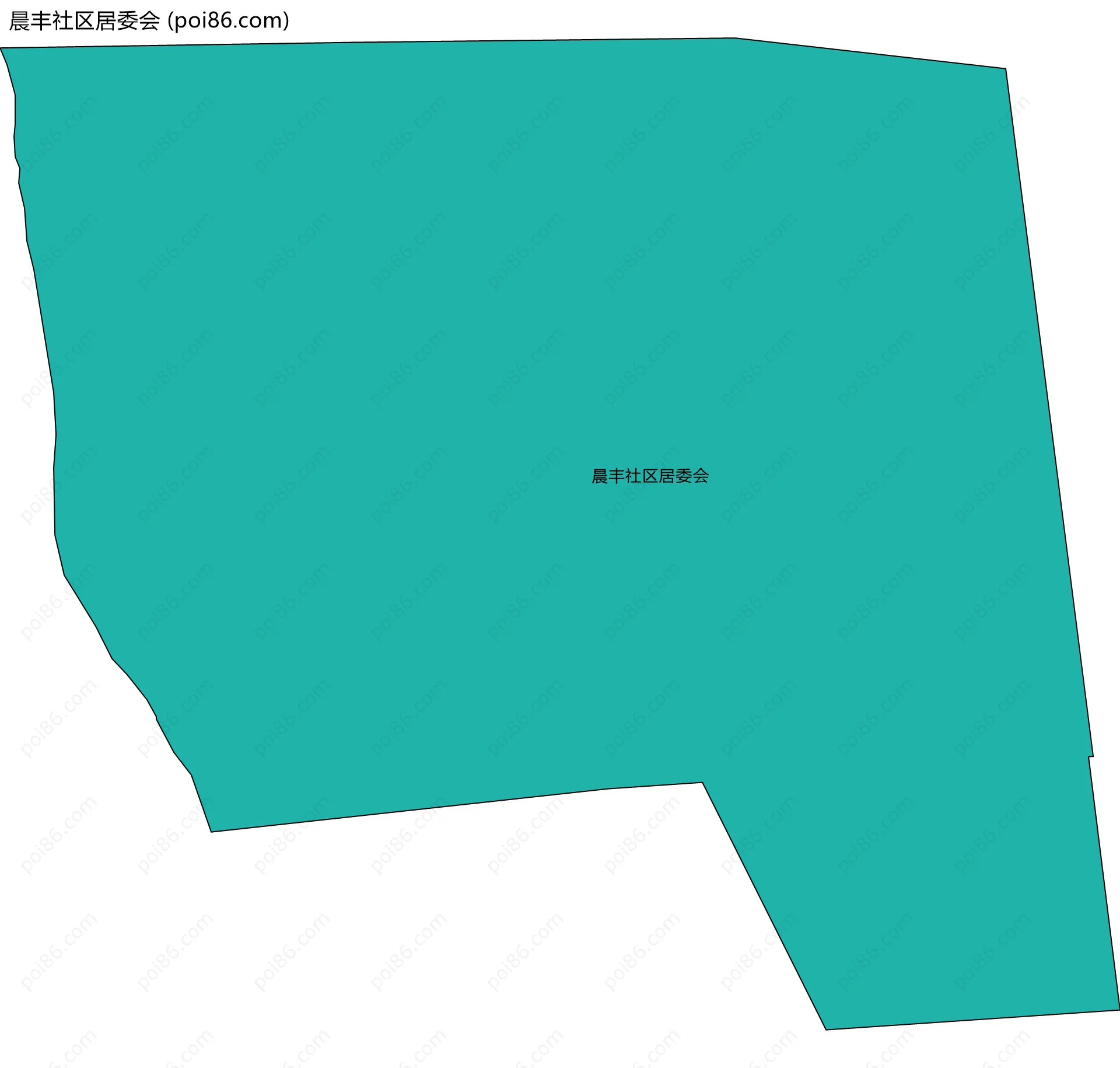晨丰社区居委会边界地图