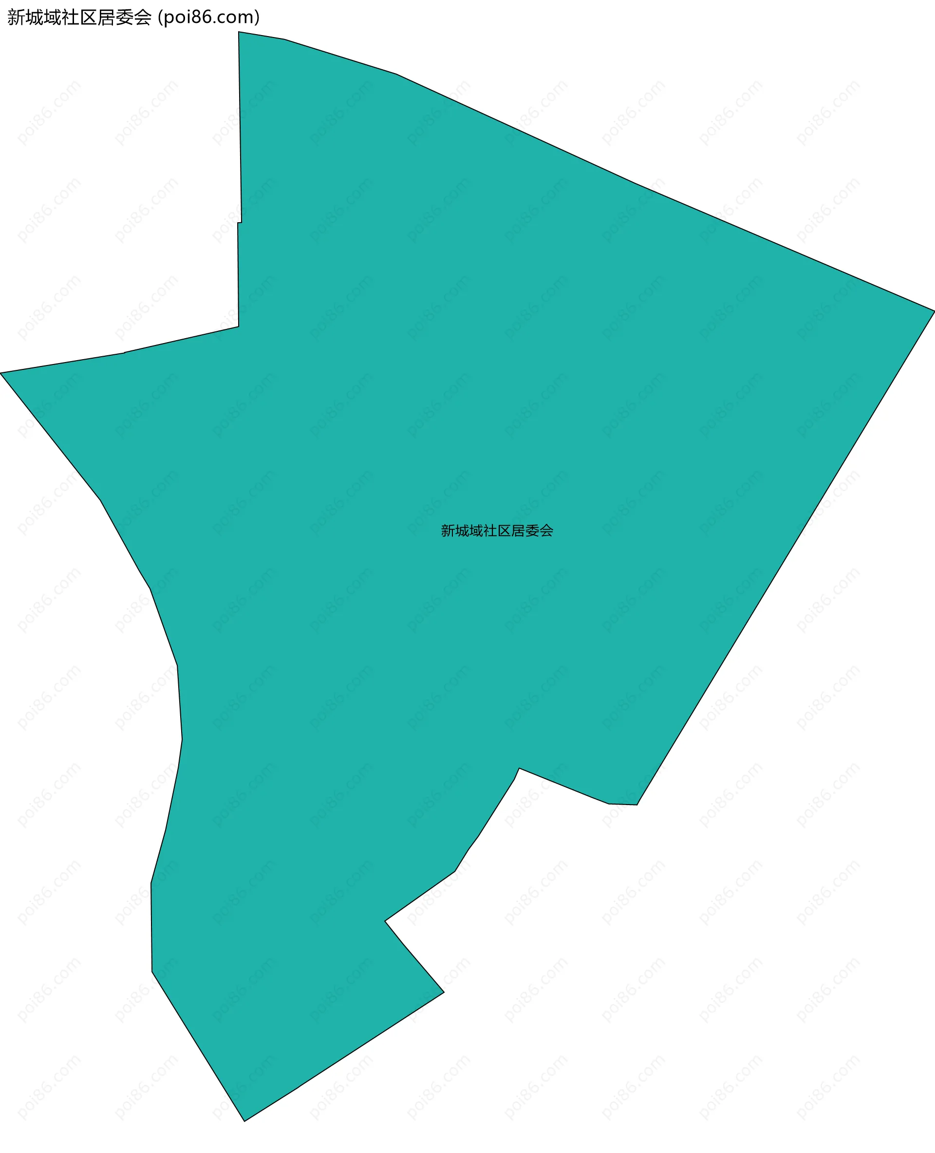 新城域社区居委会边界地图